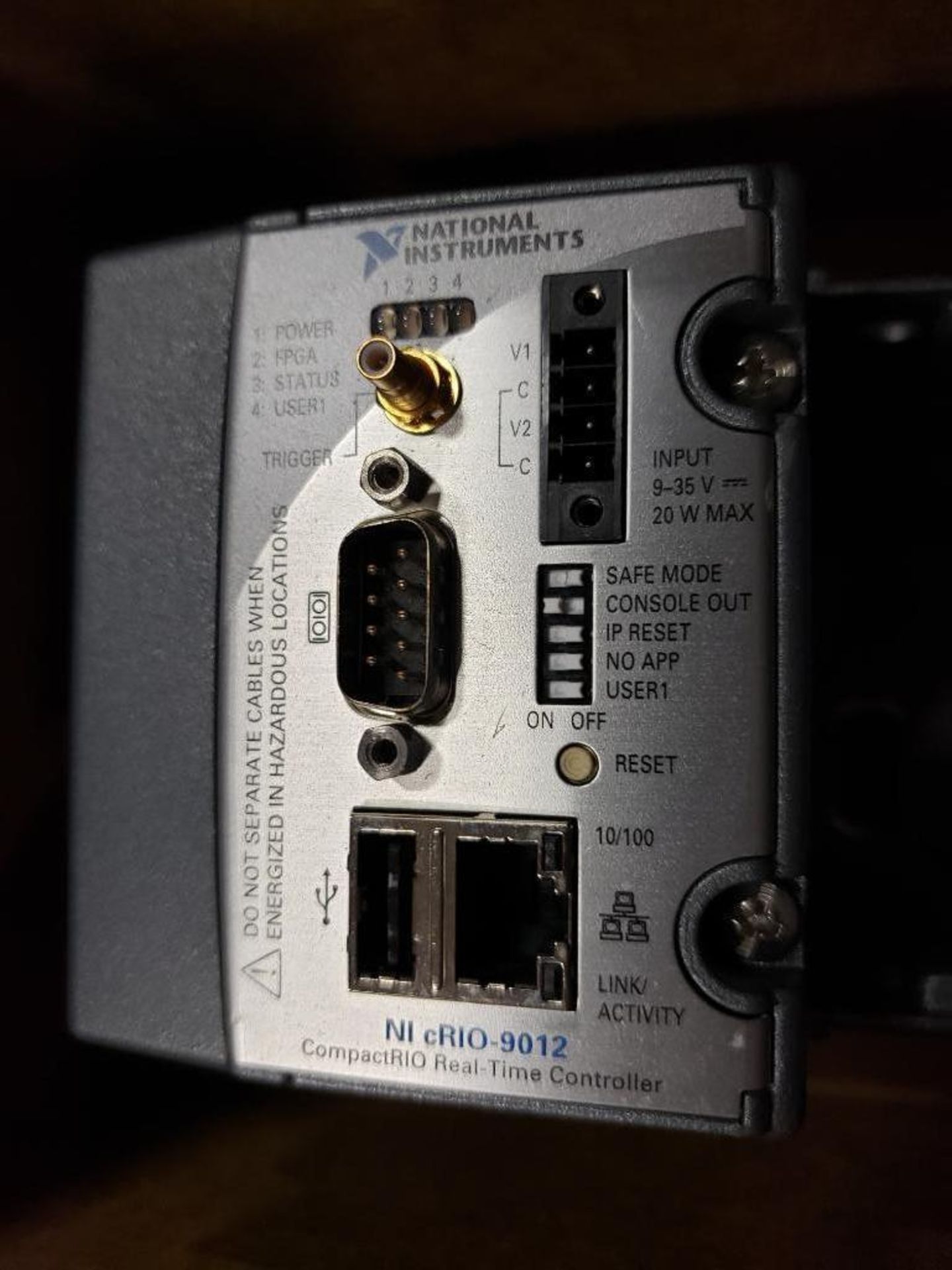 National Instruments NI cRIO-9012 CompactRIO real time controller. Model: cRIO-9101, P/N: 191137A-01 - Image 2 of 5