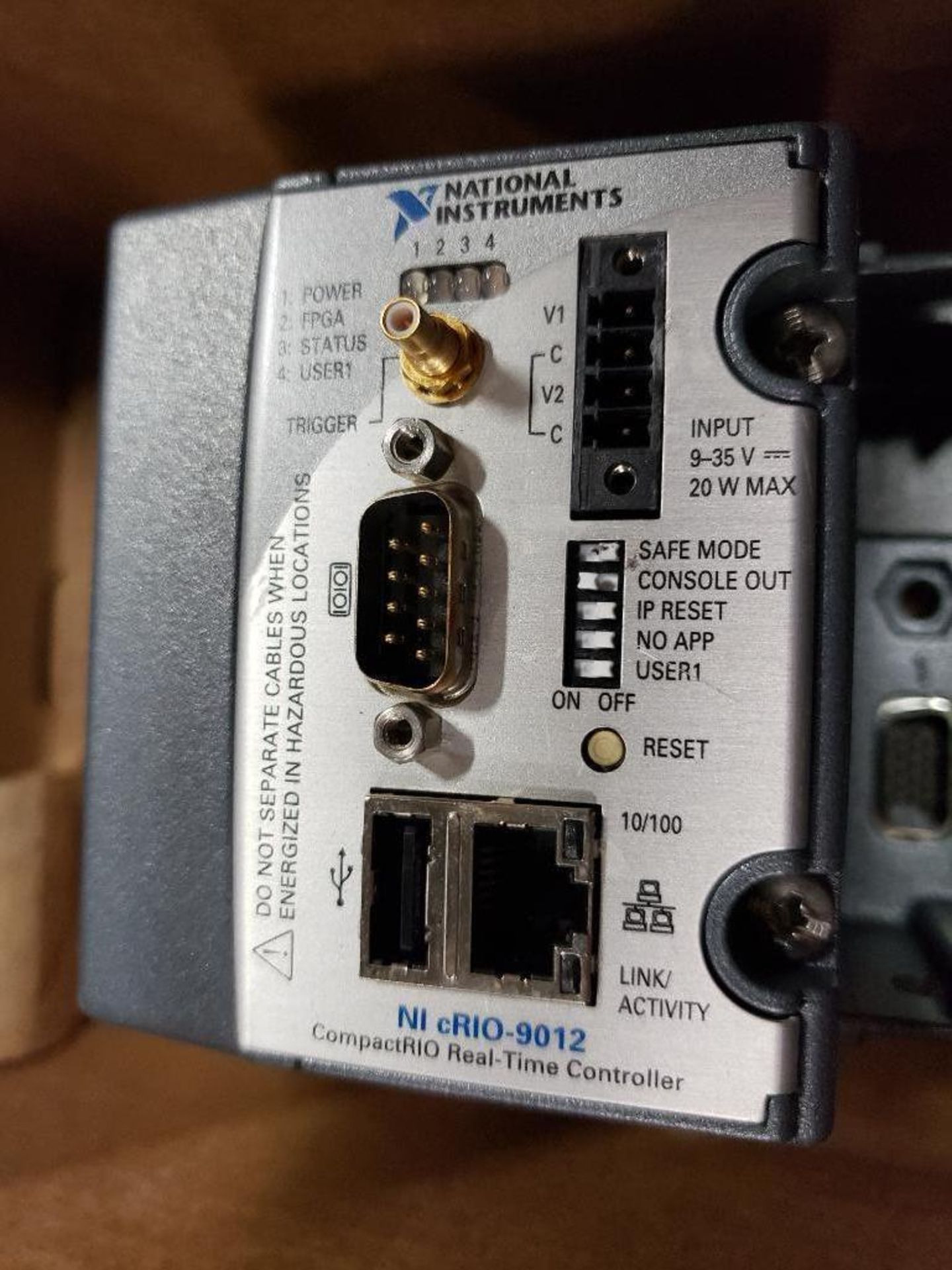 National Instruments NI cRIO-9012 CompactRIO real time controller. Model: cRIO-9101, P/N: 191137A-01 - Image 2 of 4