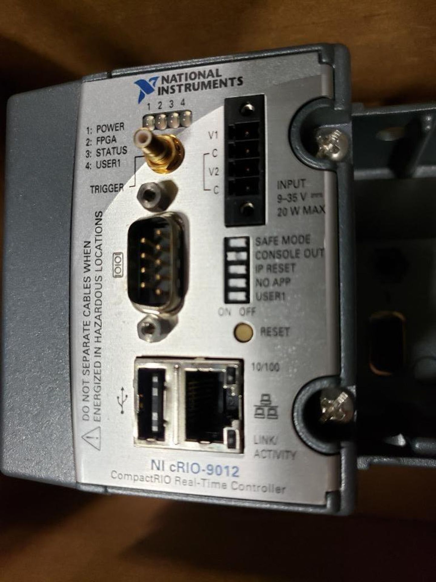 National Instruments NI cRIO-9012 CompactRIO real time controller. Model: cRIO-9101, P/N: 191137A-01 - Image 2 of 4