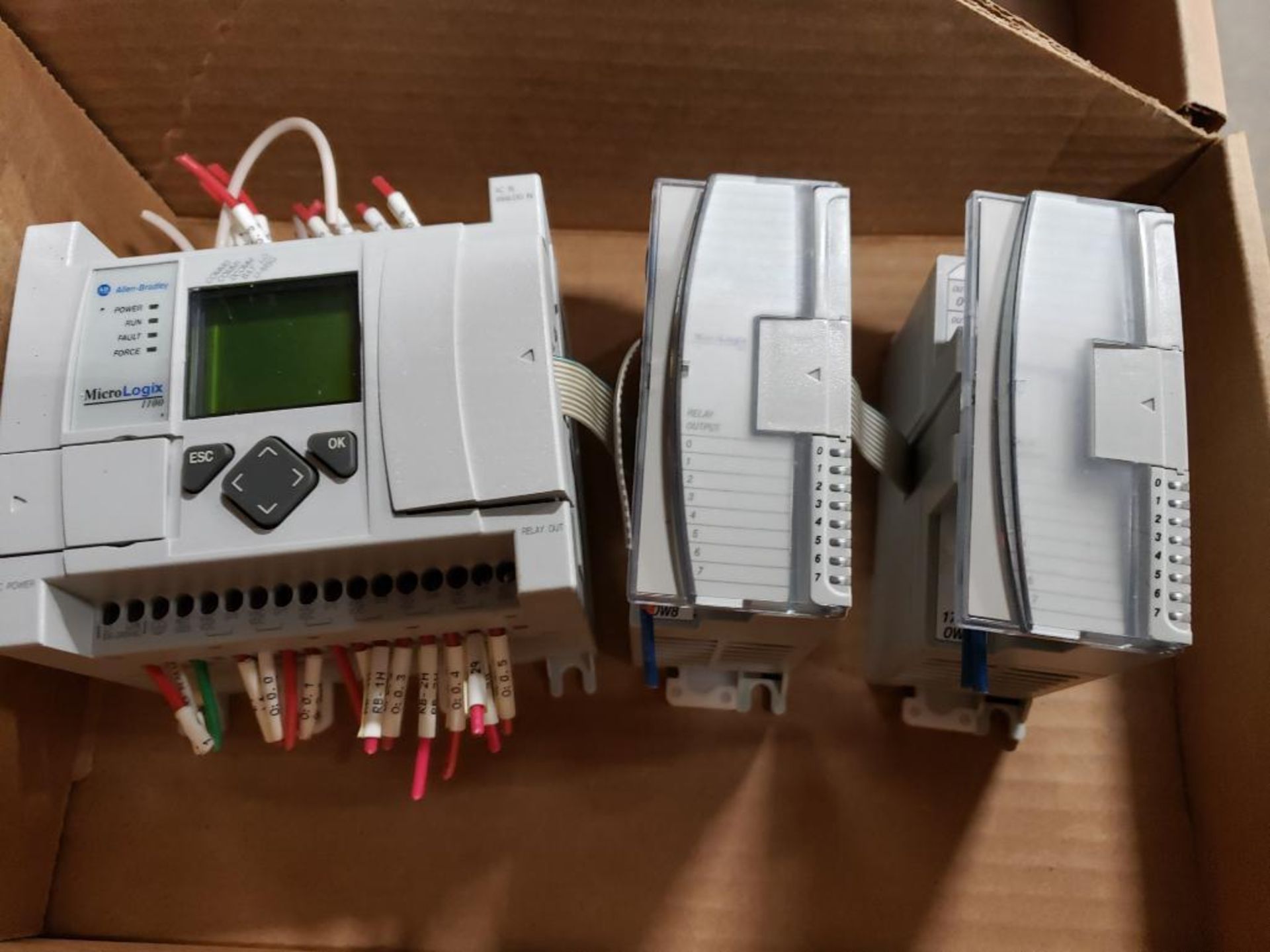 Allen Bradley MicroLogix 1100 1763-L16AWA. With relay units. - Image 8 of 8