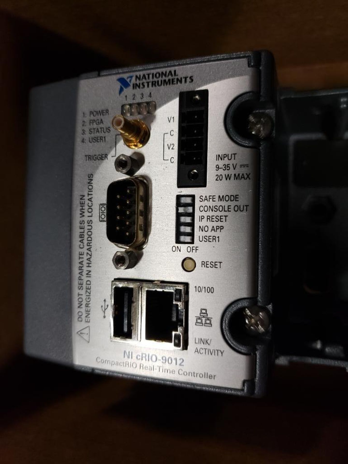 National Instruments NI cRIO-9012 CompactRIO real time controller. Model: cRIO-9101, P/N: 191137A-01 - Image 2 of 5