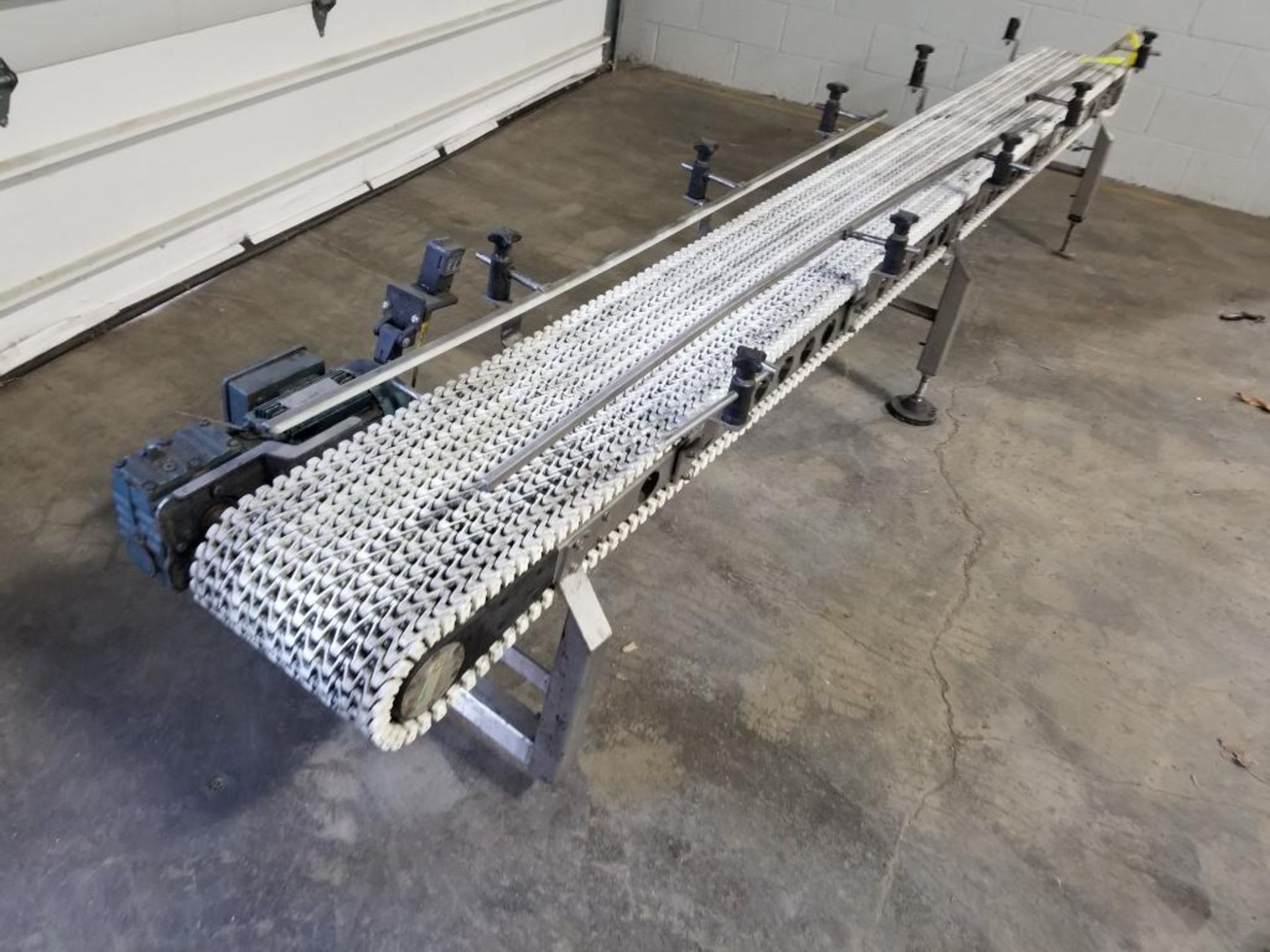 Food grade powered conveyor. 12ft long x 12in wide. - Image 2 of 10