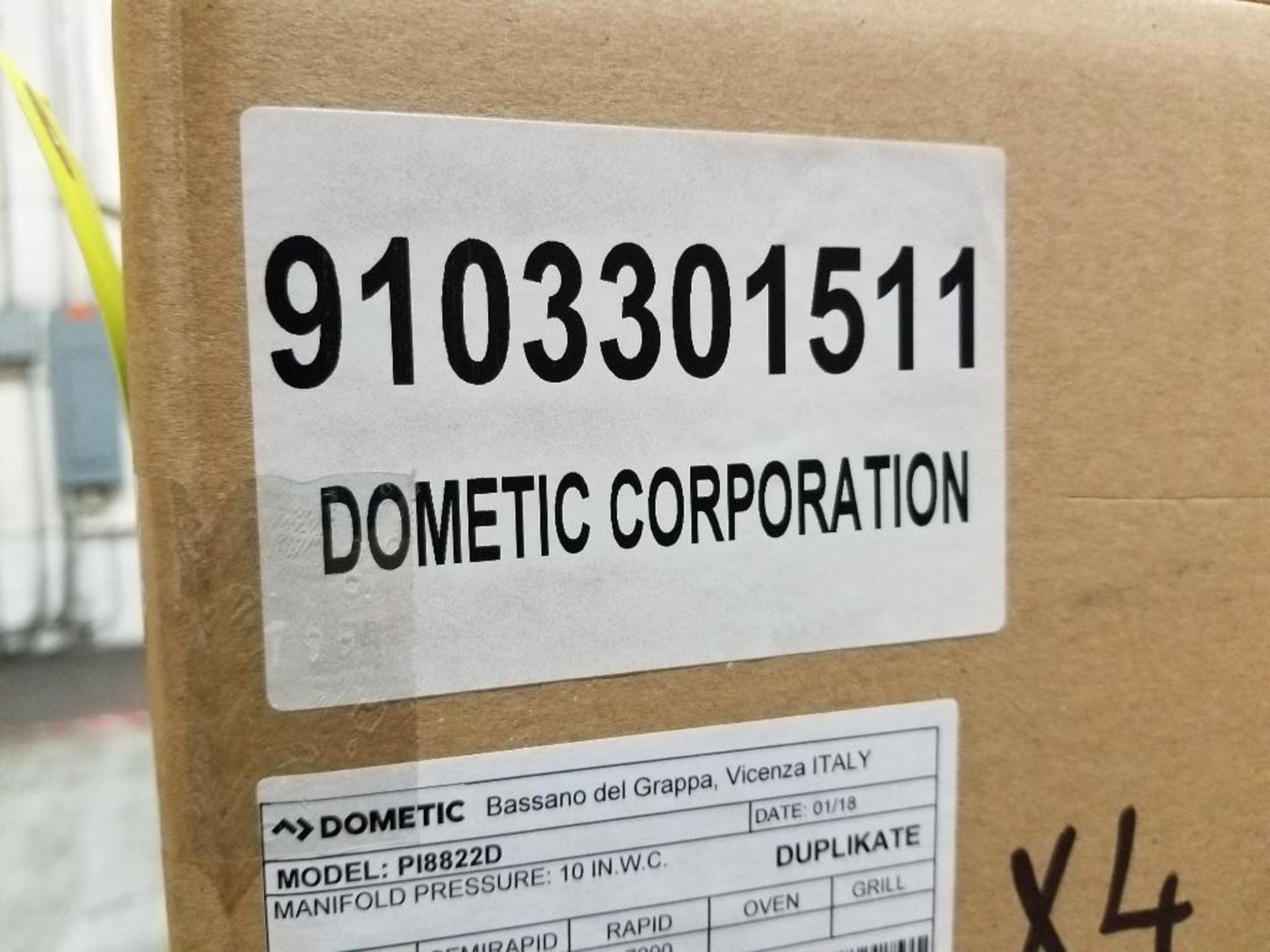 Qty 16 - Dometic drop in propane cooktop with closing cover. Part number PI8822 D. (4pk per box) - Image 4 of 5