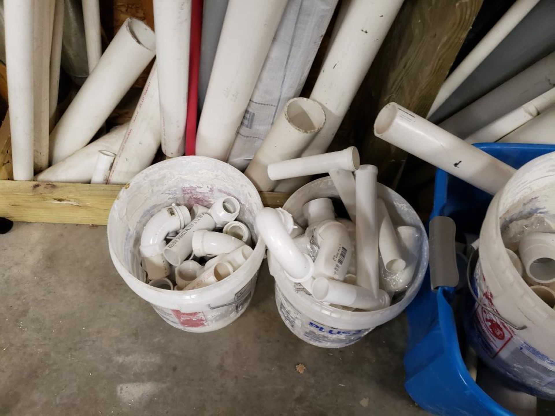Large assortment of pvc tubing, fittings, pipes, etc. - Image 4 of 6