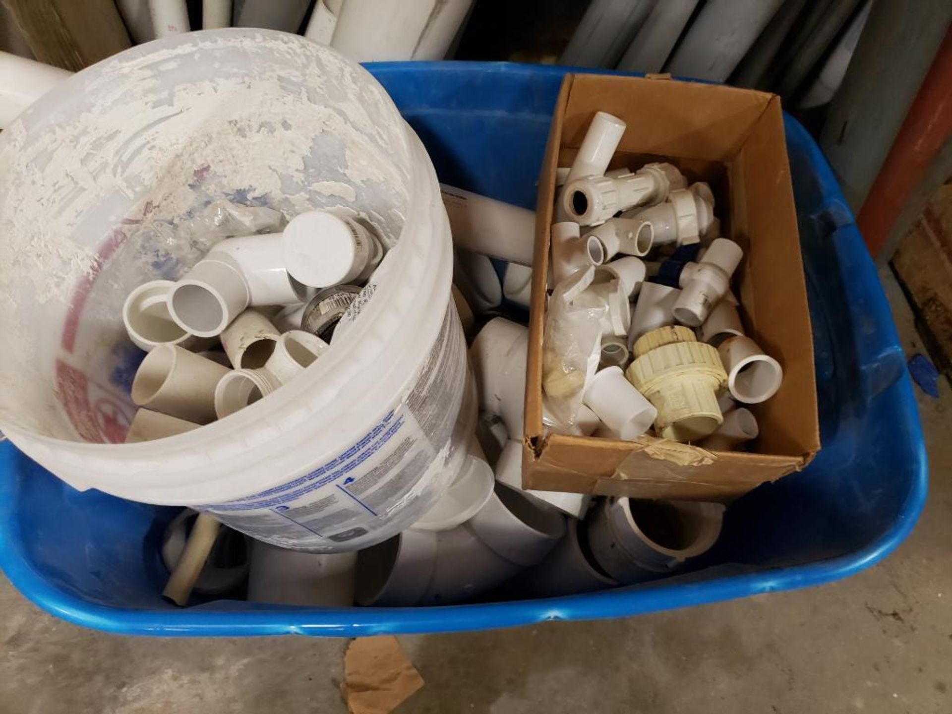 Large assortment of pvc tubing, fittings, pipes, etc. - Image 3 of 6