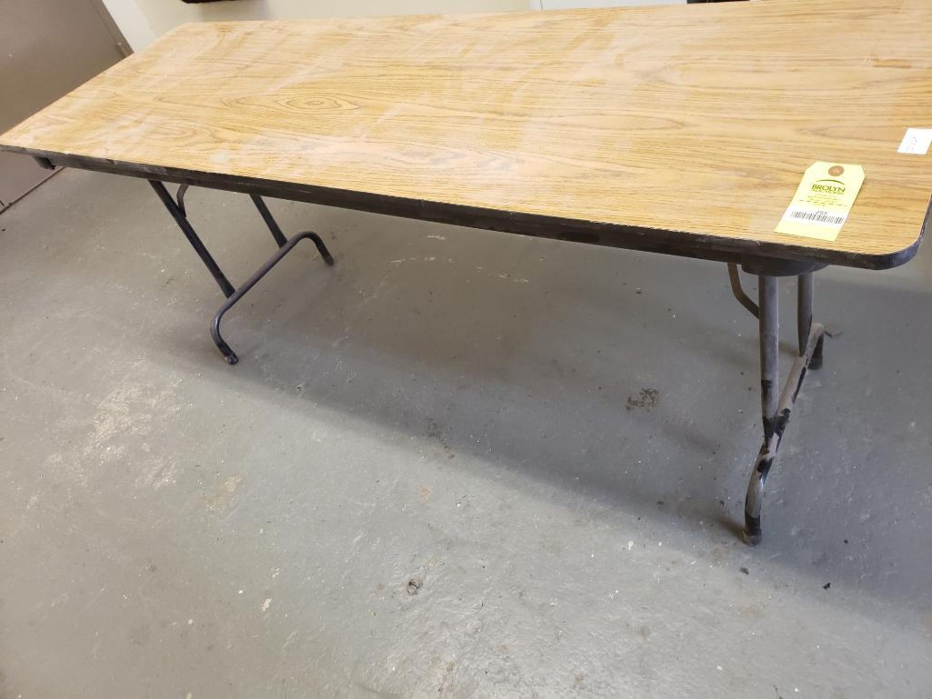 Folding table. 72in x 24in.