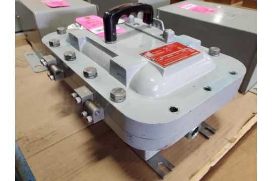 Appleton explosion proof switch. Catalog A6AB60860S. For a $15 fee this lot  can be prepared for f