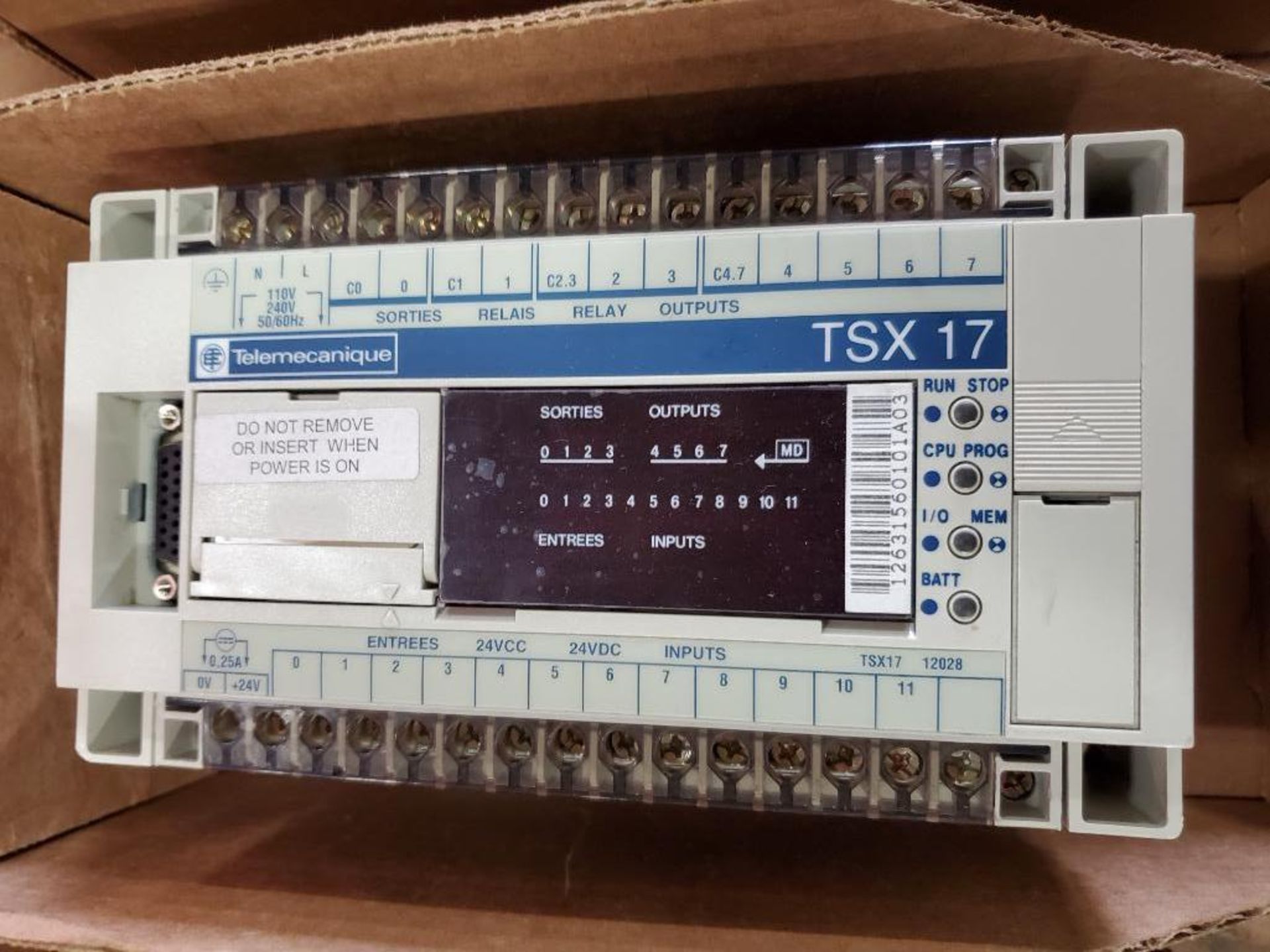 Telemecanique controller. Model number TSX17. Part number TSX1712028. - Image 2 of 4