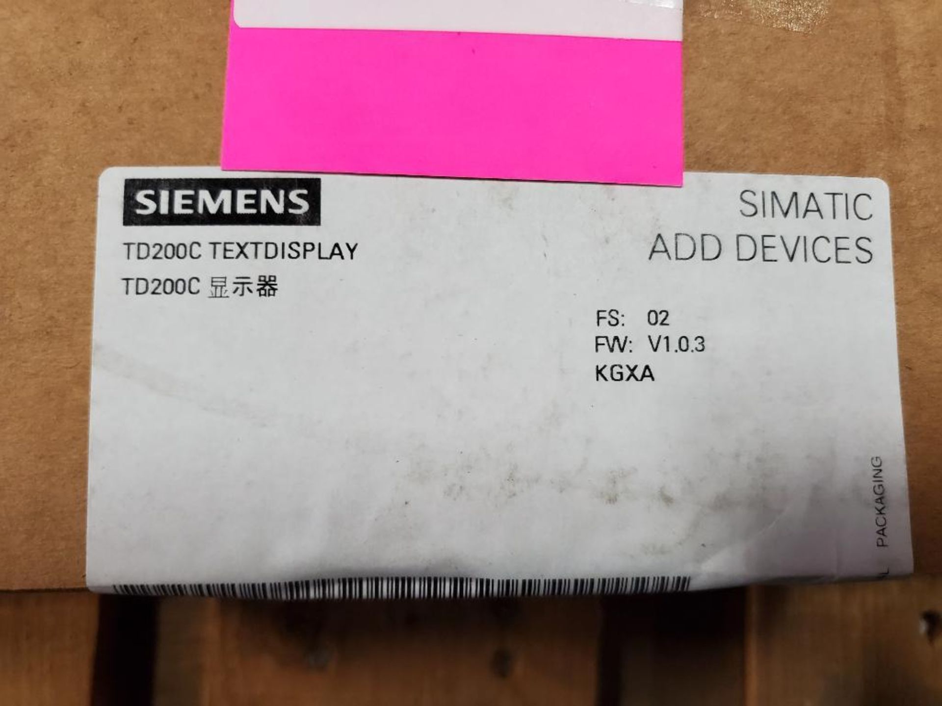 Siemens controller. Part number 1P-6ES7272-1AA10-0YA1. - Image 2 of 3