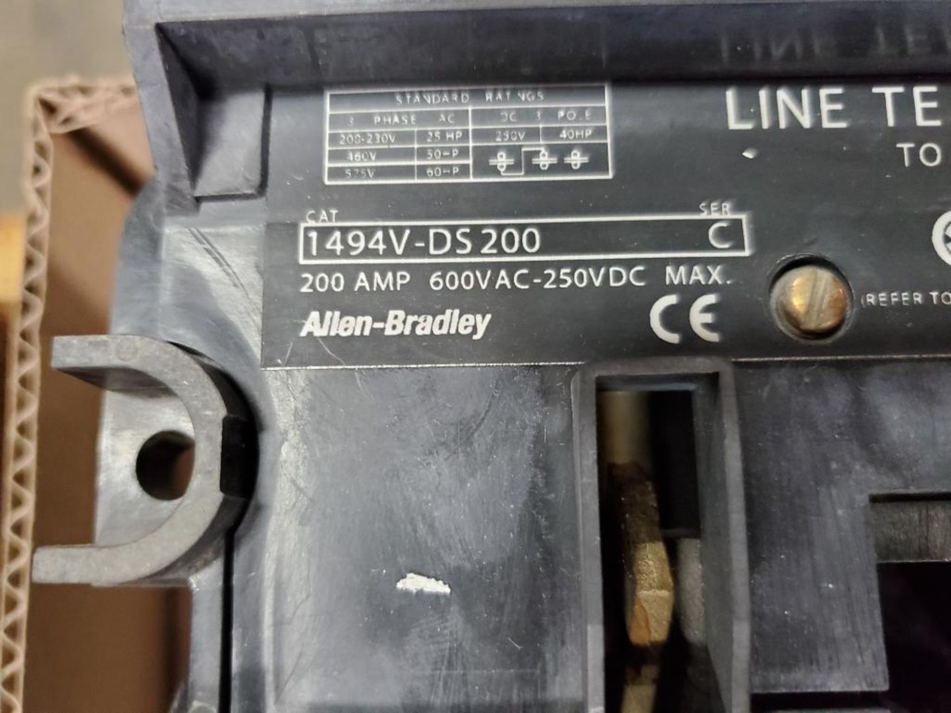 Allen Bradley line guard terminal. Catalog 1494V-DS200. - Image 4 of 6