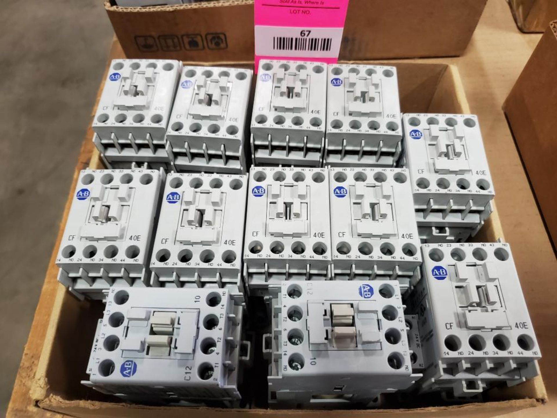 Assorted Allen Bradley contactors.