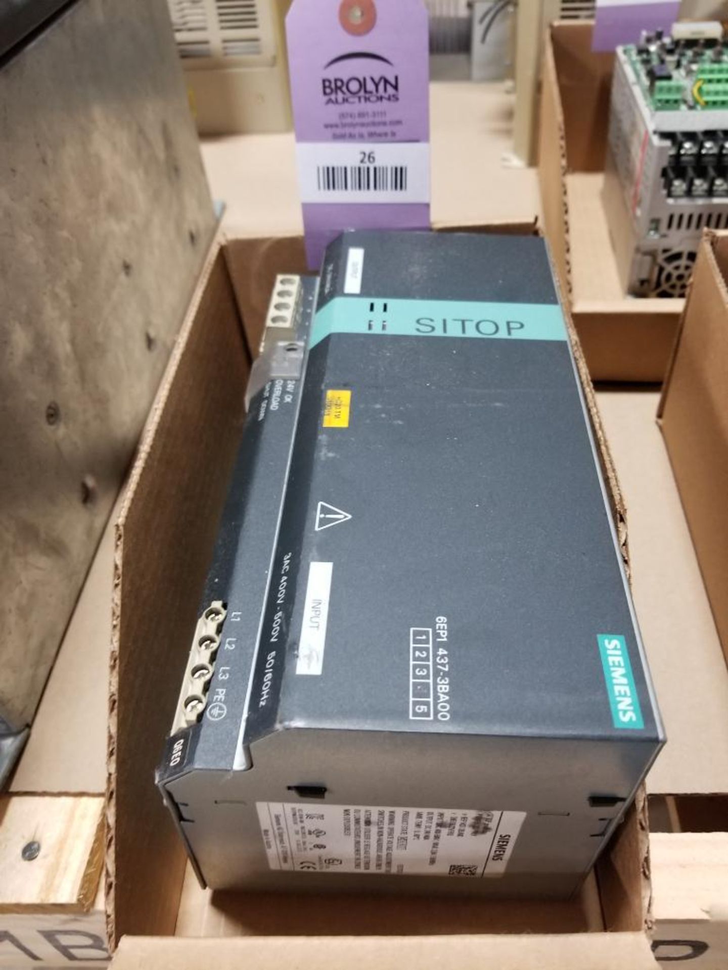 Siemens SITOP modular power supply. 6EP1437-3BA00.