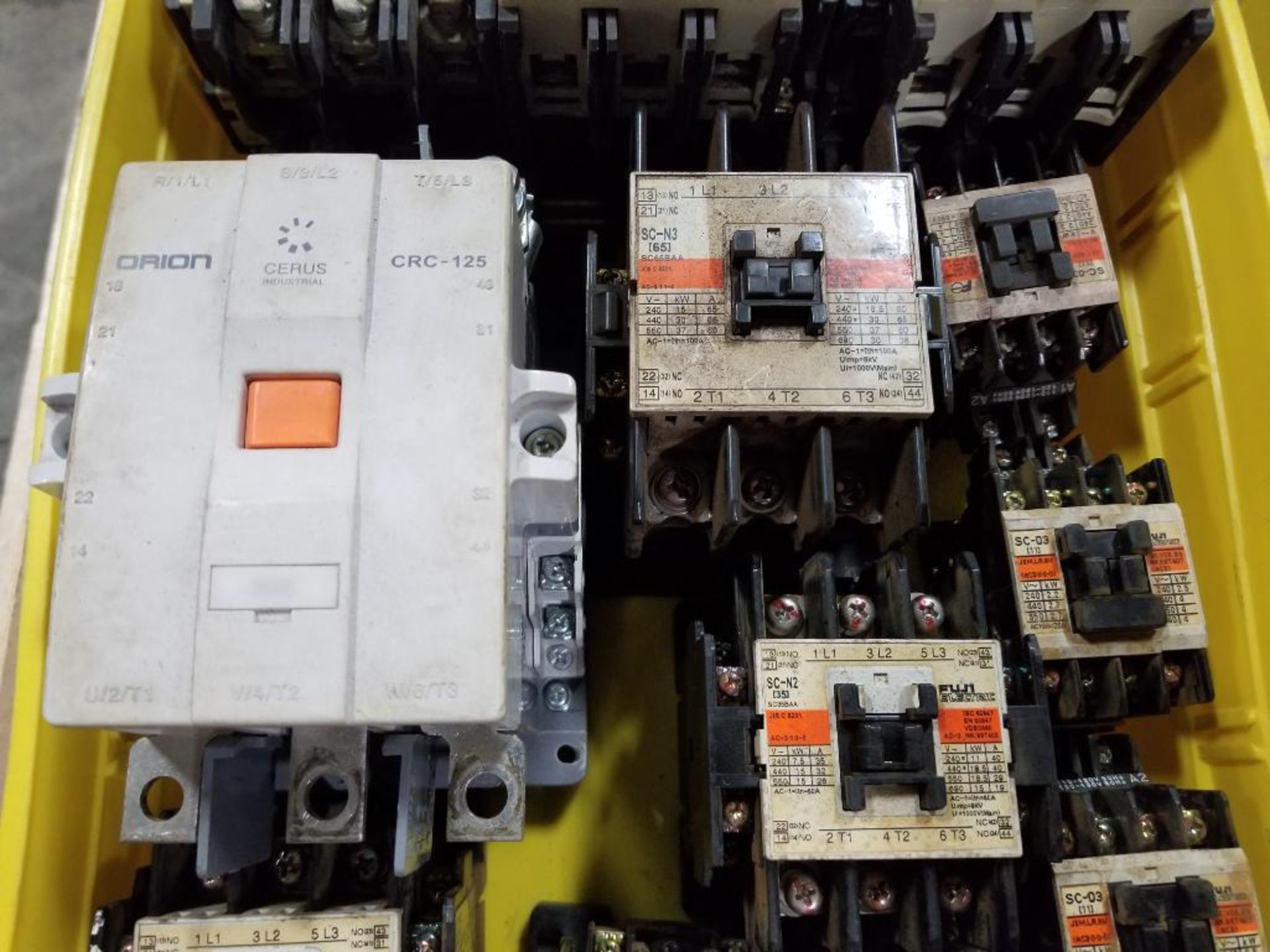 Assorted electrical contactor and relays. GE, Fuji, Cerus Industrial. - Image 4 of 9