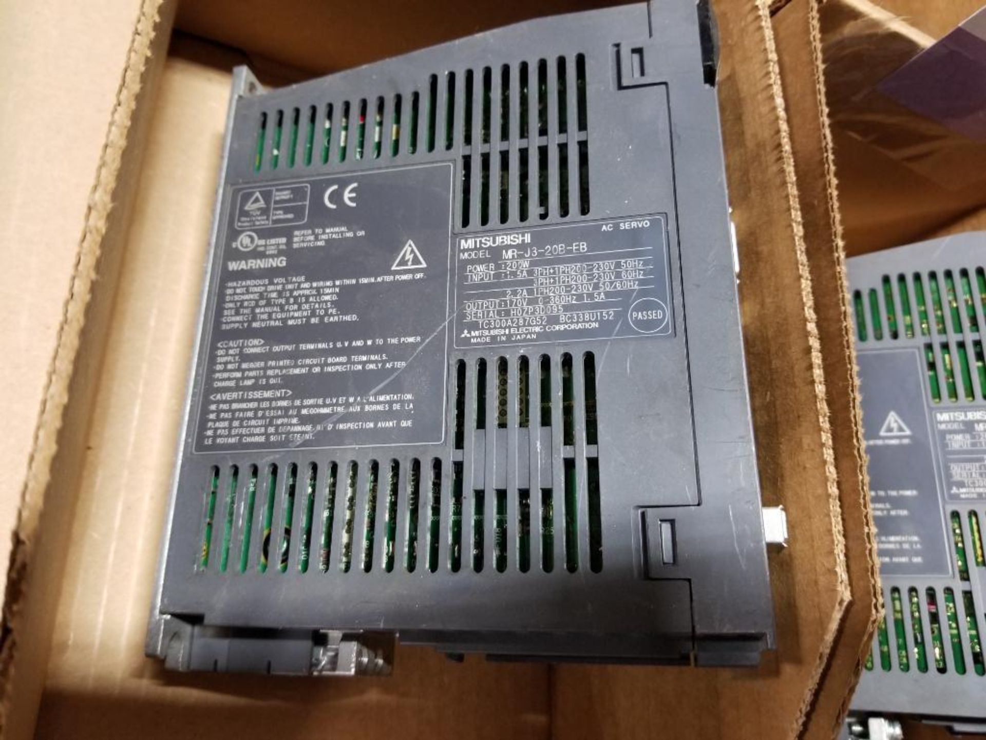 Mitsubishi MELSEC MR-J3-20B-EB ac servo drive. 200W. - Image 4 of 5