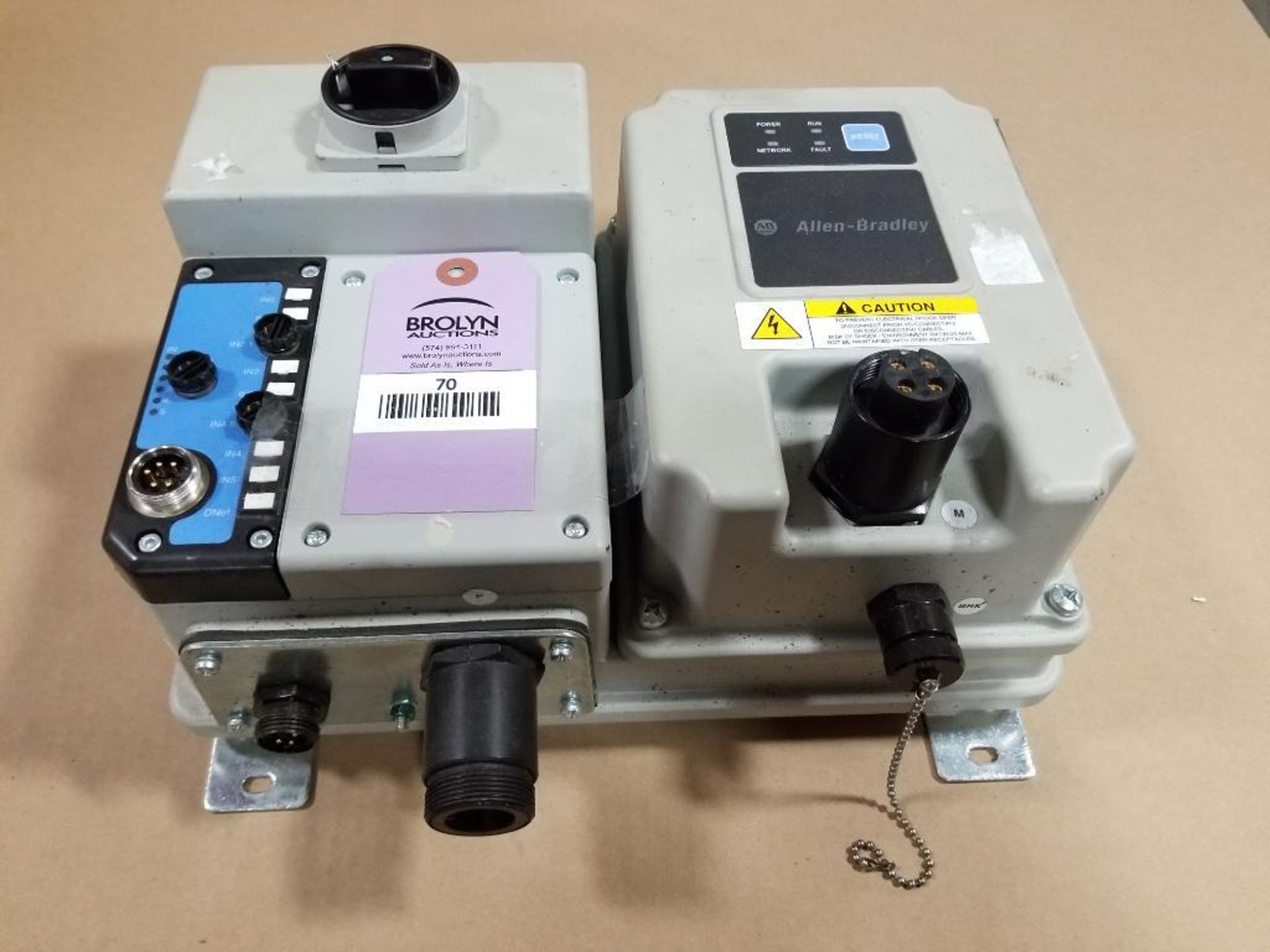 Allen Bradley ArmorStart base and control module. 280G-FN-10-RG, 281G-F12D-10B-RRG-CBG.