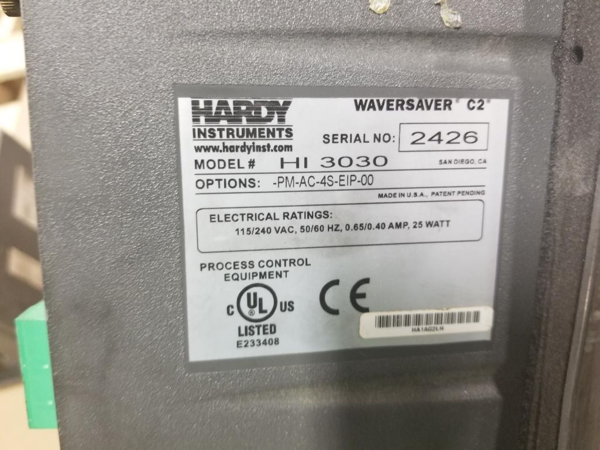 Hardy Instruments Weight Controller. WaveSaver C2. HI3030-PM-AC-4S-EIP-00. - Image 5 of 5