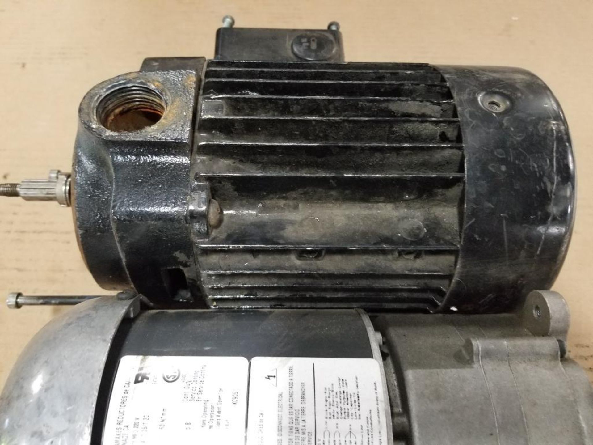 1/5HP Dayton 2H444 AC gearmotor. 1PH, 115/230V, 31RPM. Grundfos CH2-30-A-A-CVB0. - Image 3 of 7