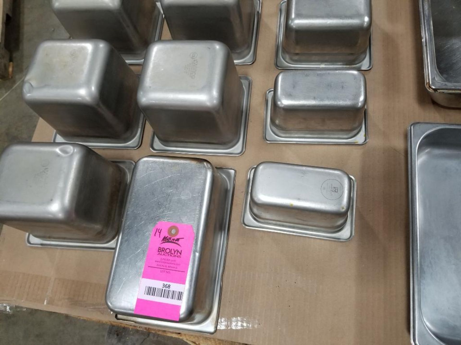 Stainless steel steam table pans. - Image 5 of 20