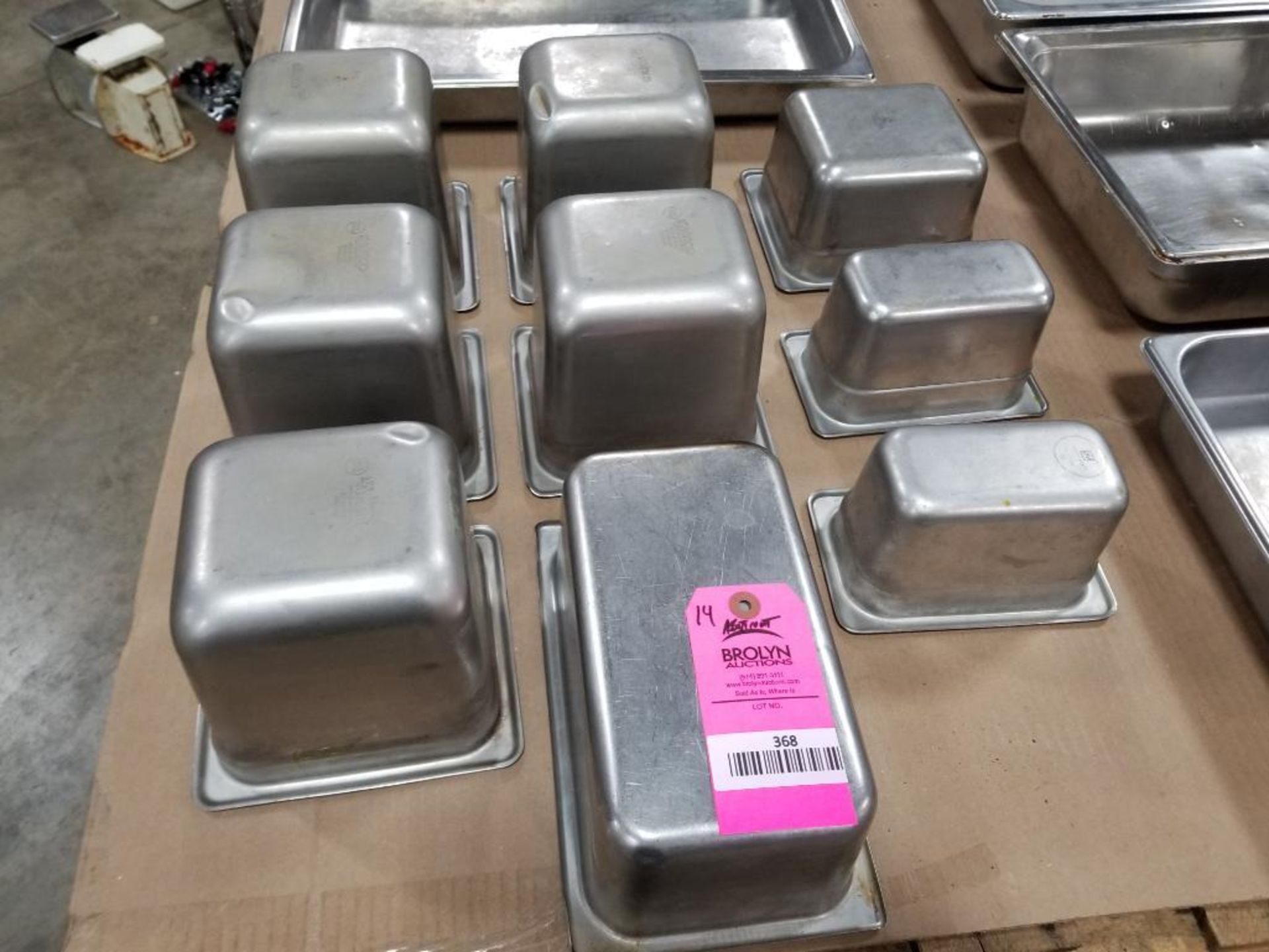 Stainless steel steam table pans. - Image 10 of 20