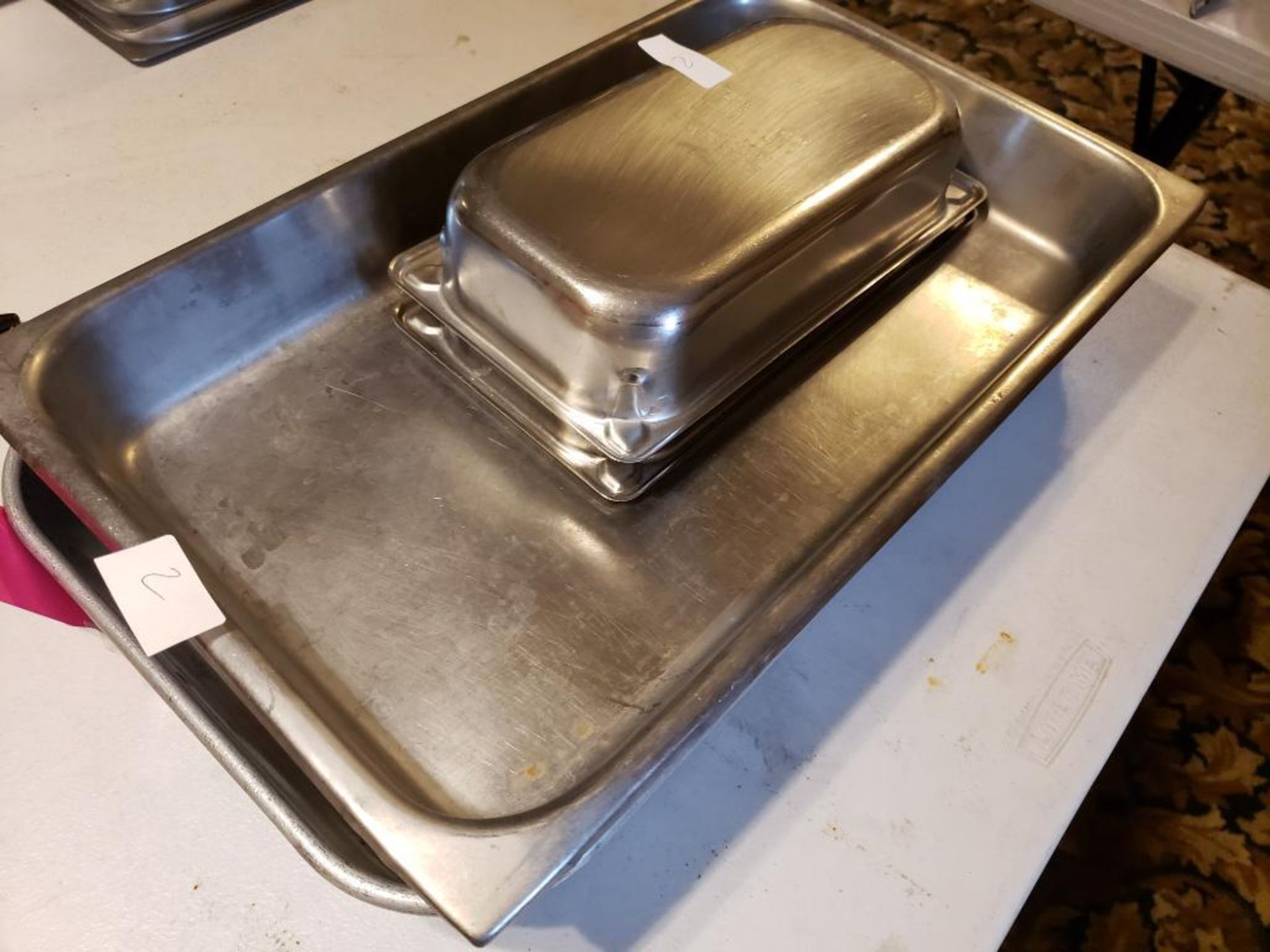 Assorted stainless steel steam pans. - Image 6 of 6