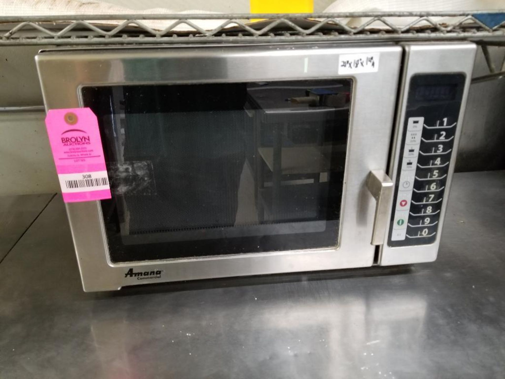 Amana commercial microwave.