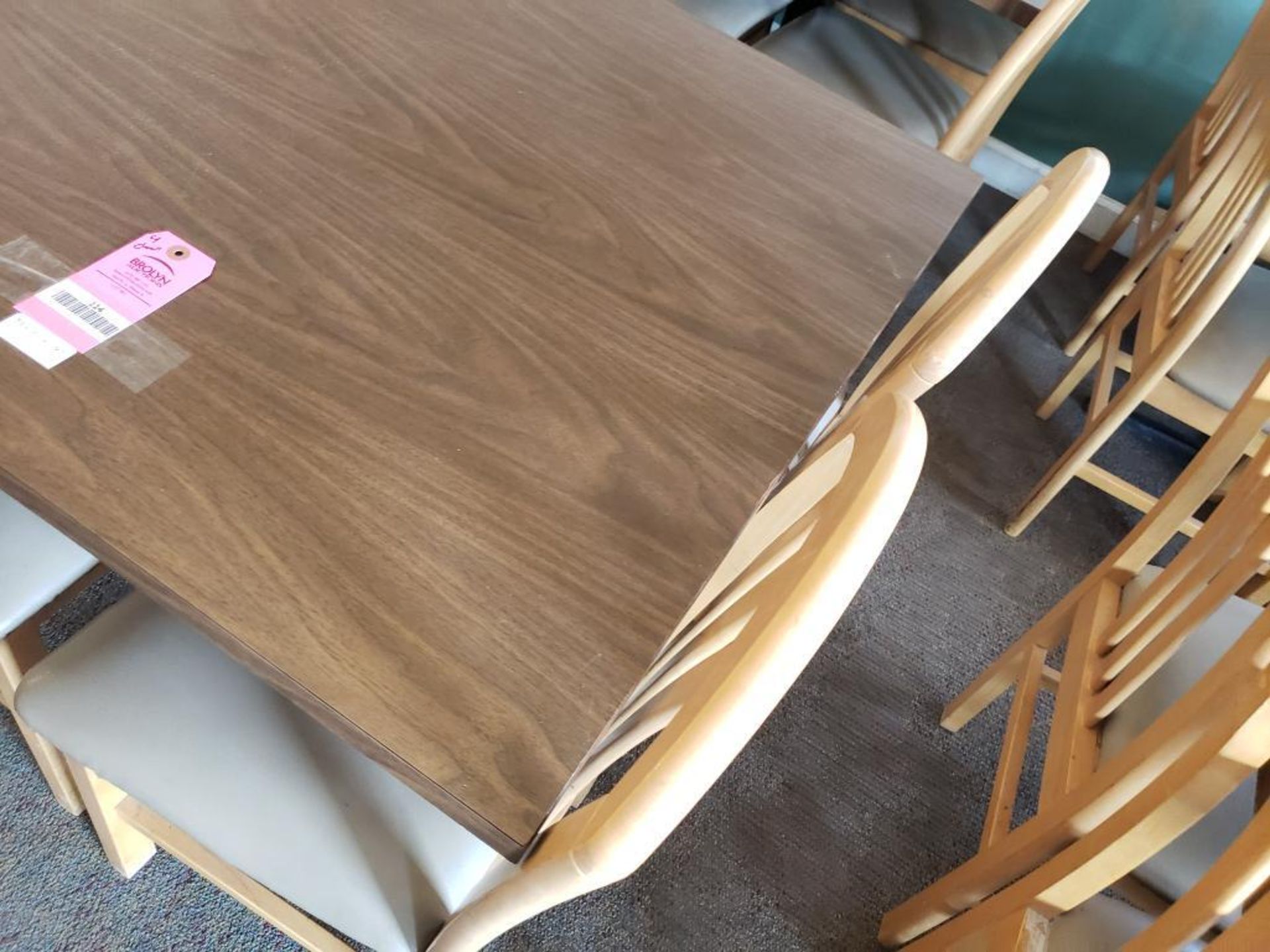 Table with 4 chairs. Table size 35in x 35in. - Image 3 of 5