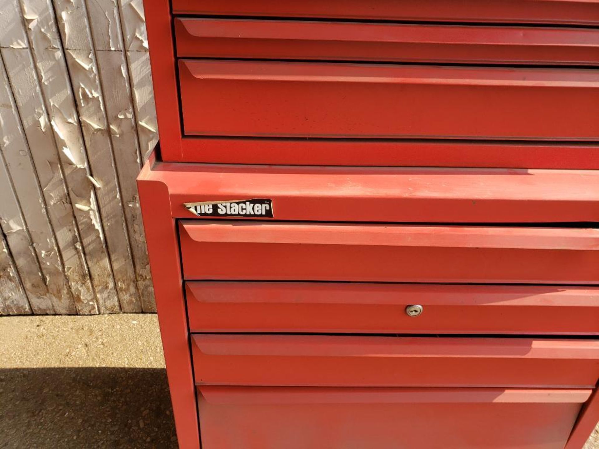 Rolling tool box cabinet. 26x16x43 WxDxH. - Image 3 of 11