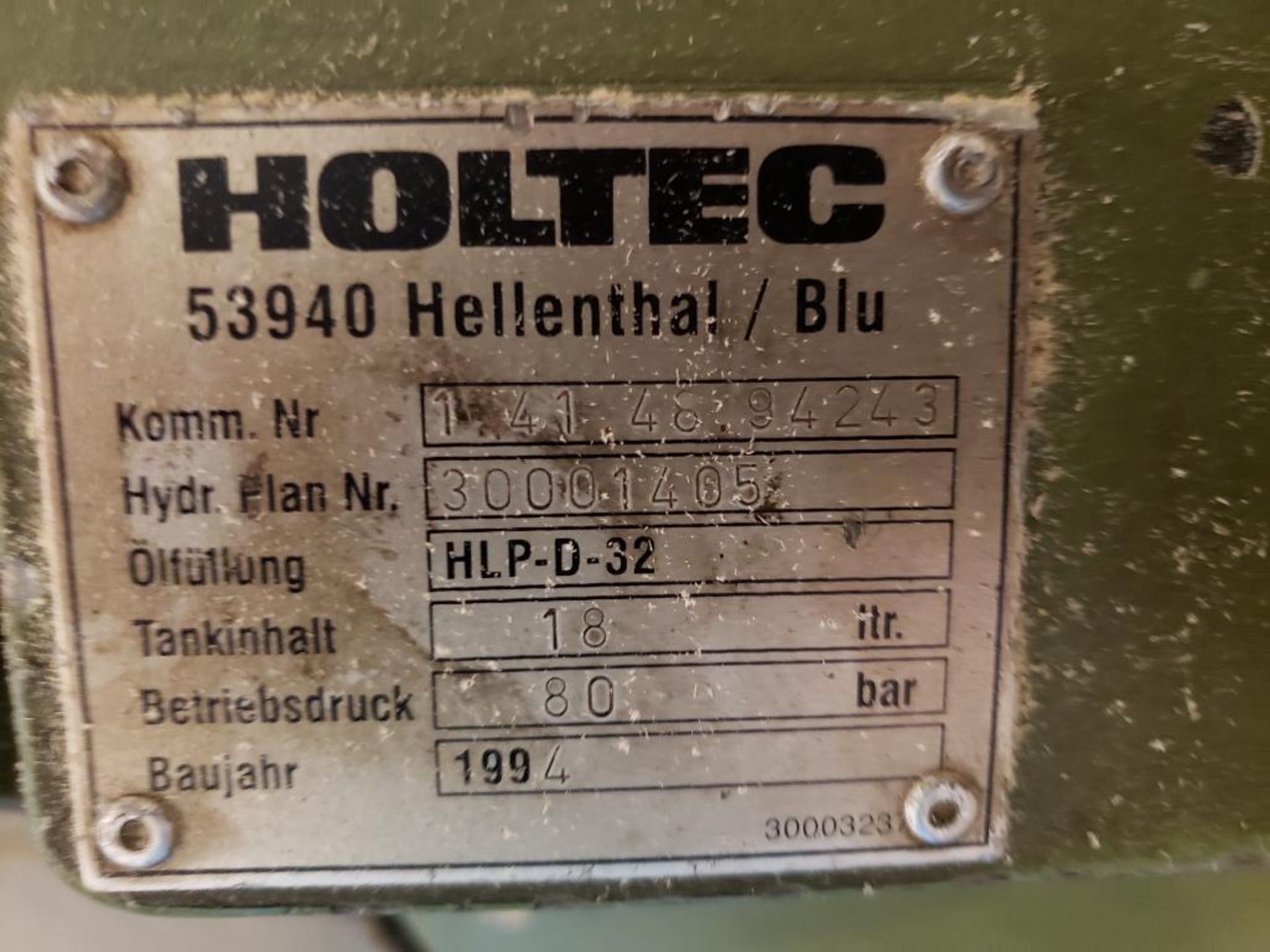 Holtec 94243 F/SHK-EL crosscut saw. 3PH, 460V. - Image 14 of 34