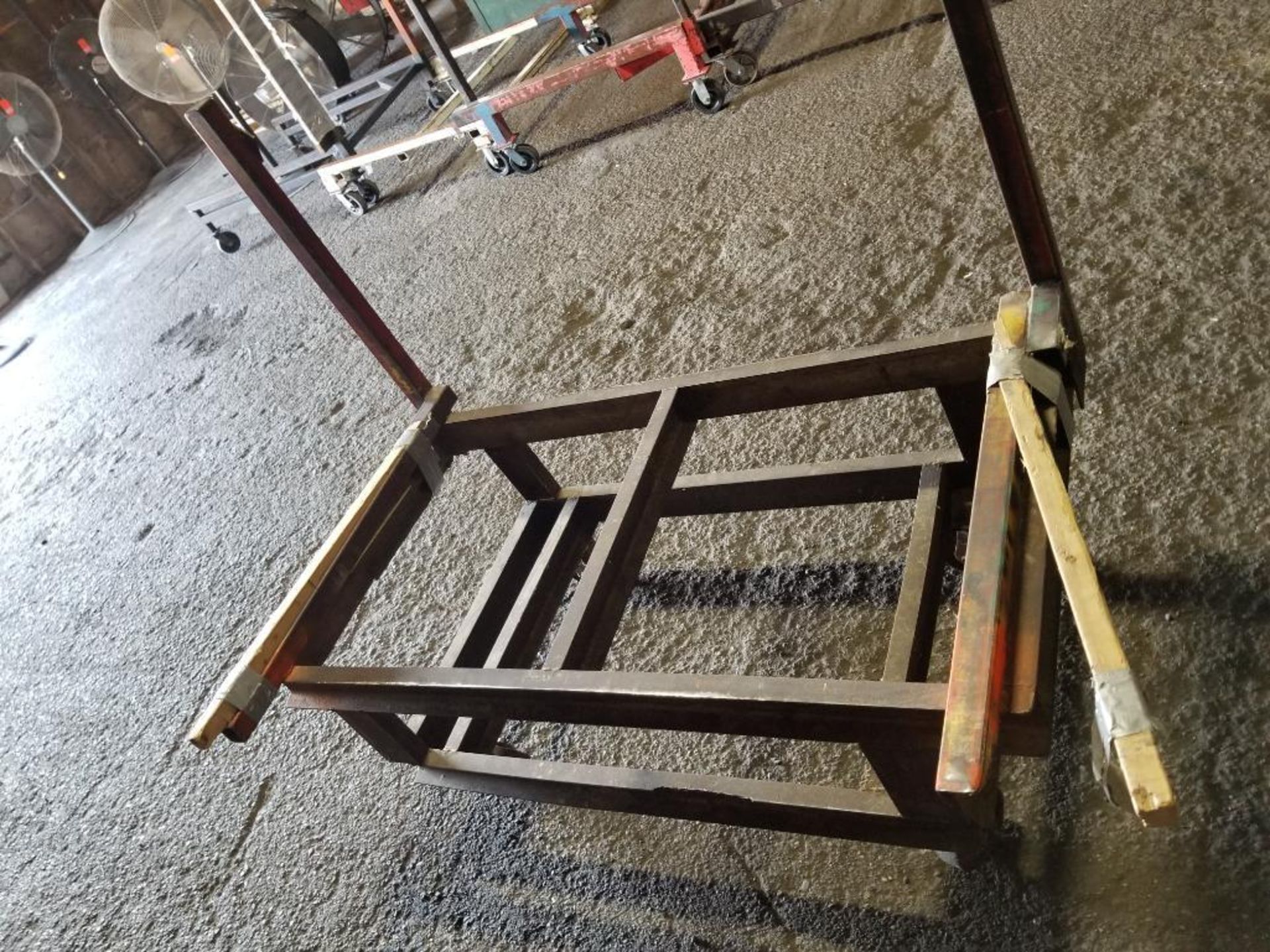 Steel lumber cart. 60x39x58 WxDxH. - Image 3 of 4