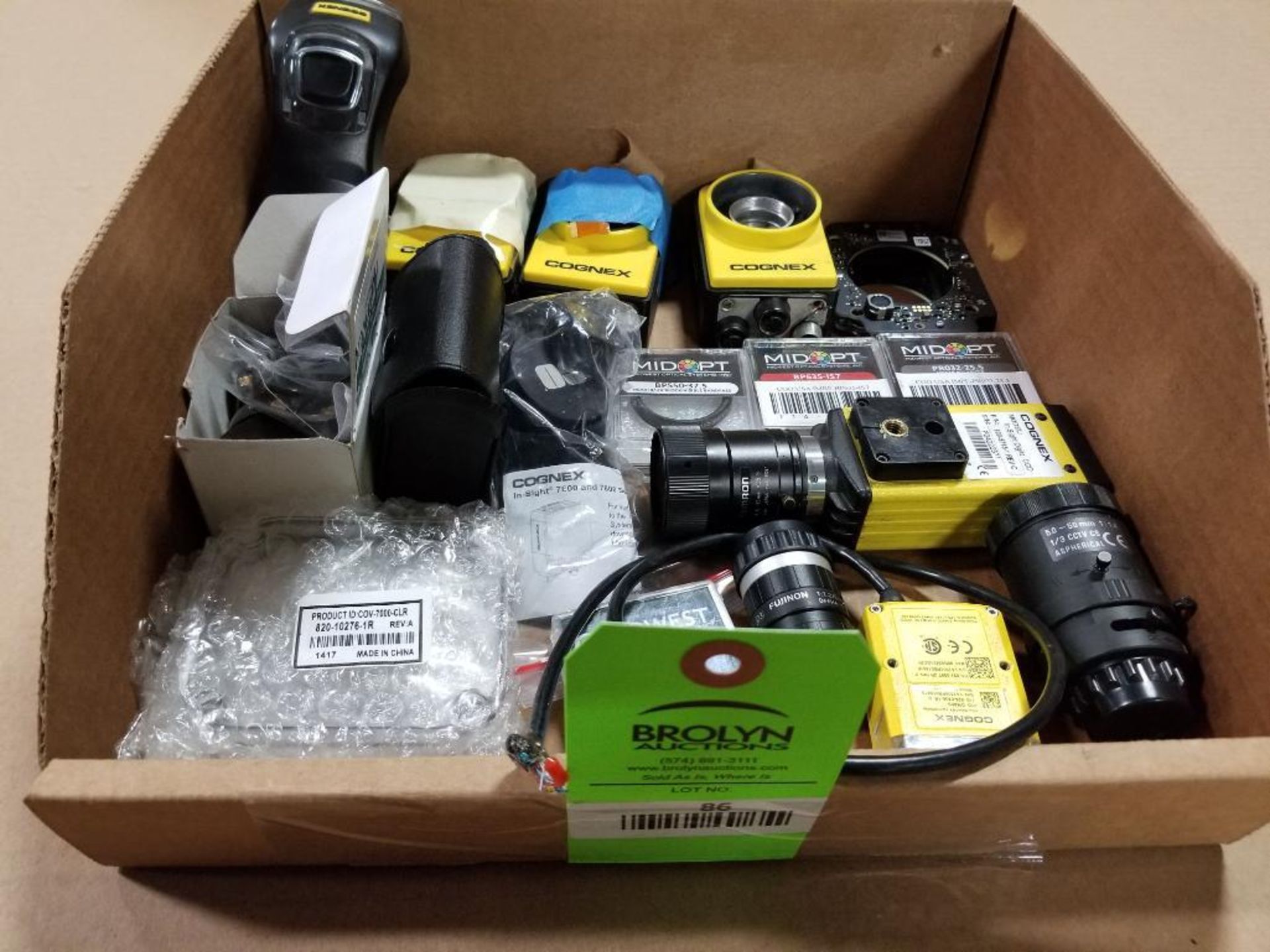 Assorted camera equipment. Cognex, Mid PT.