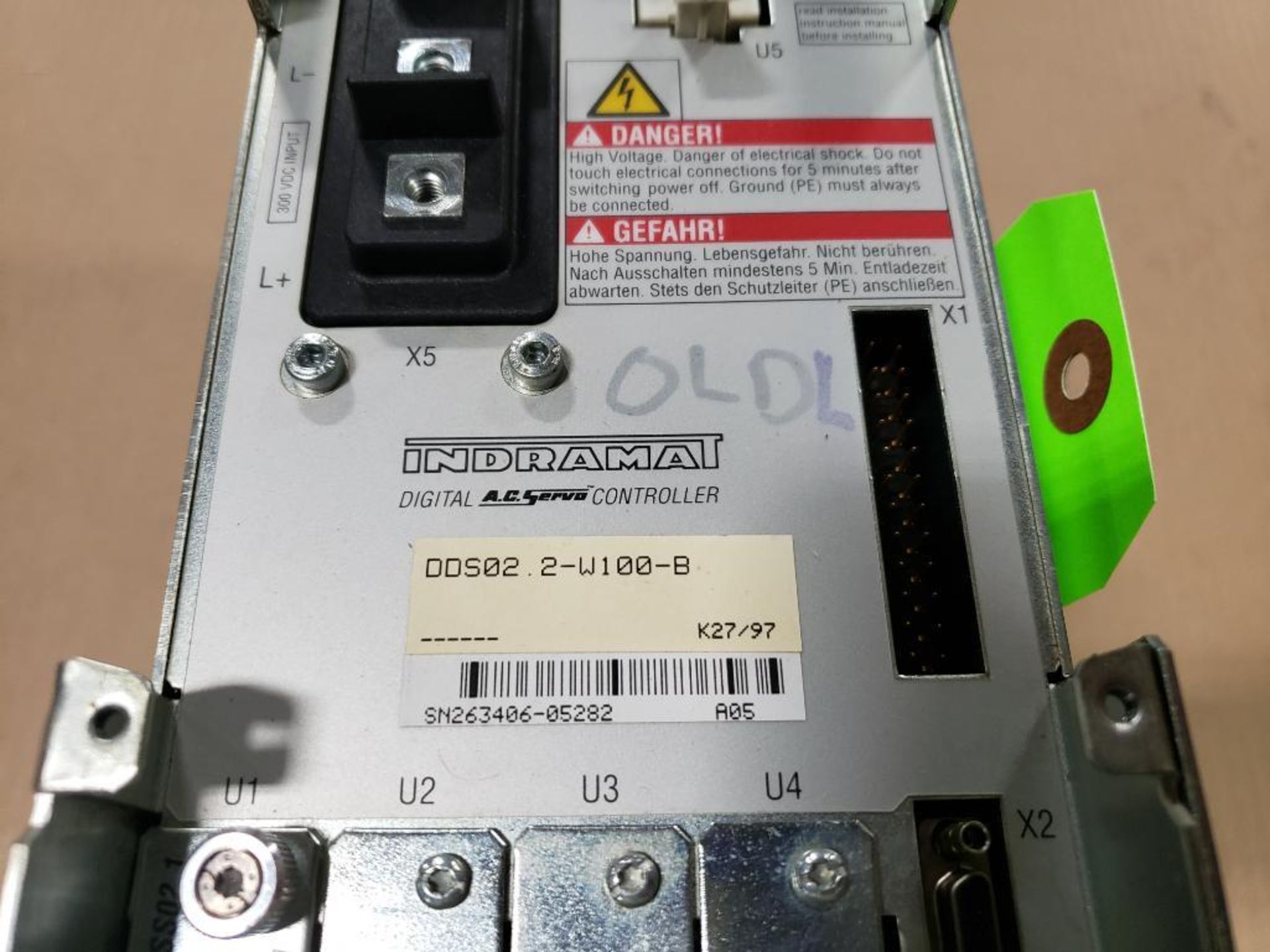 Indramat DDS02.2-W100-B digital AC servo controller. W/ FWC-DSM02.3-ELS-03V31-MS firmware module. - Image 2 of 5