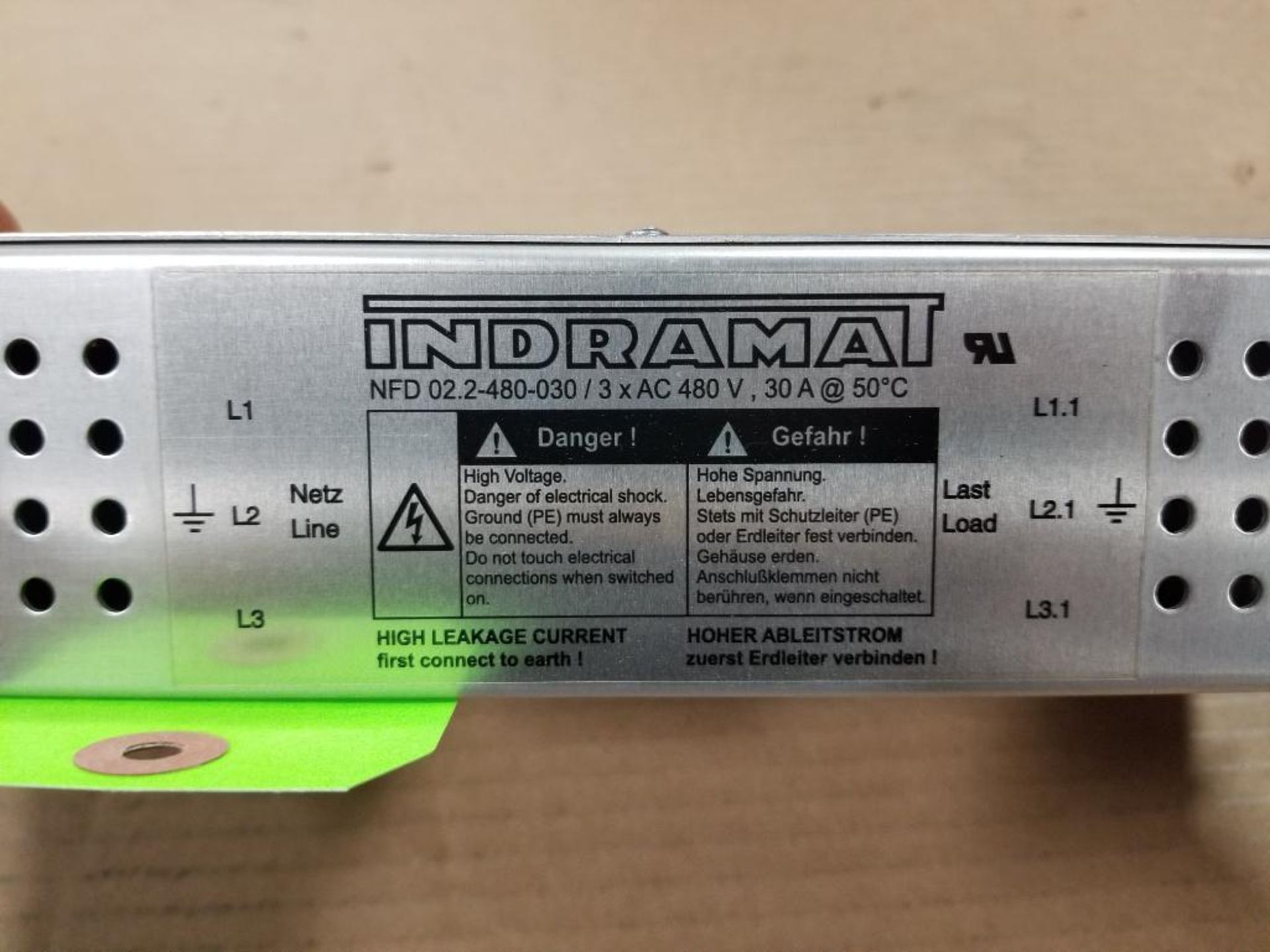Indramat NFD 02.2-480-030 line filter. - Image 3 of 6