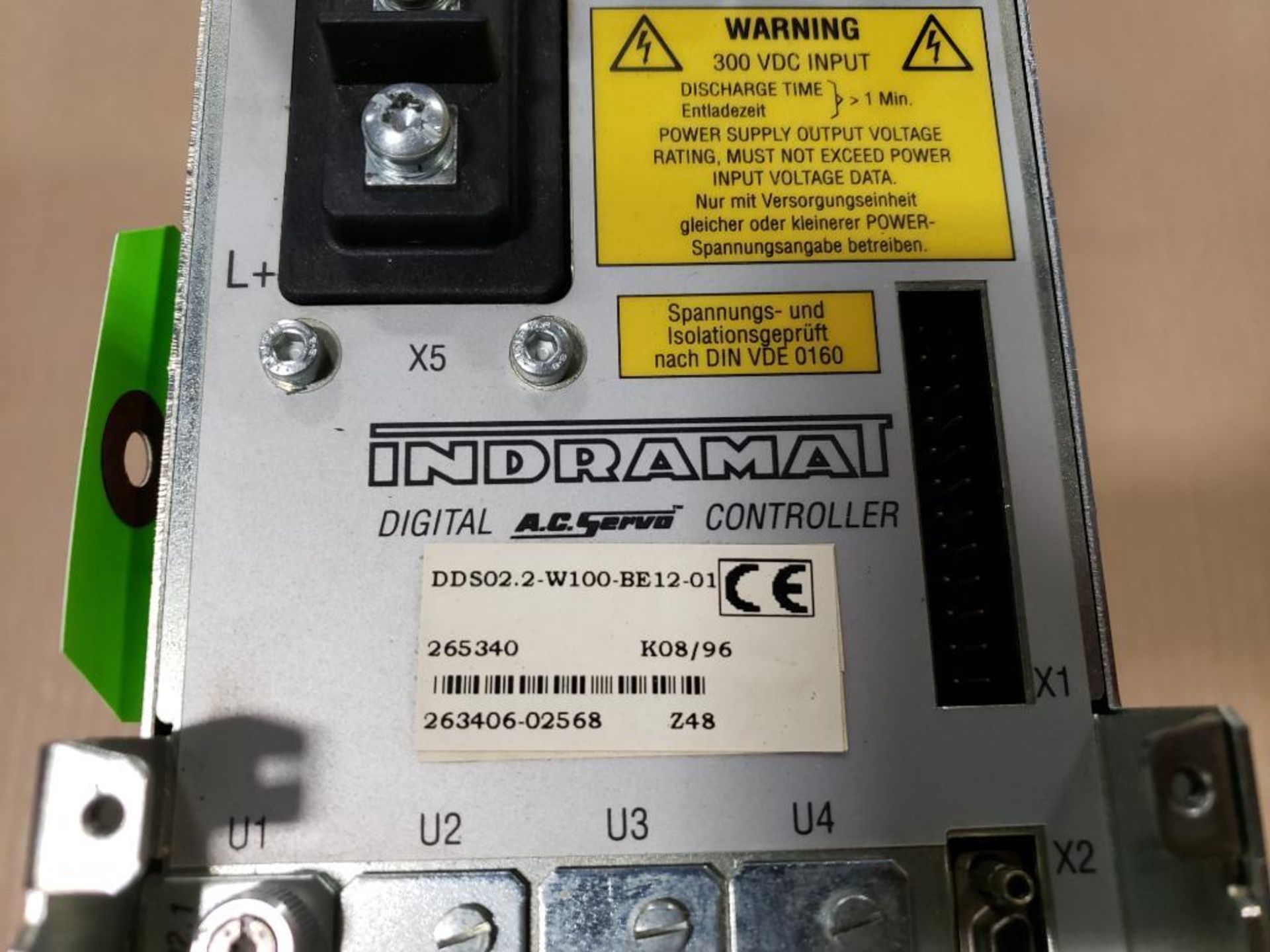 Indramat DDS02.2-W100-BE12-01 digital AC servo controller. W/ FWC-DSM2.3-ELS-04V34-MS module. - Image 3 of 7