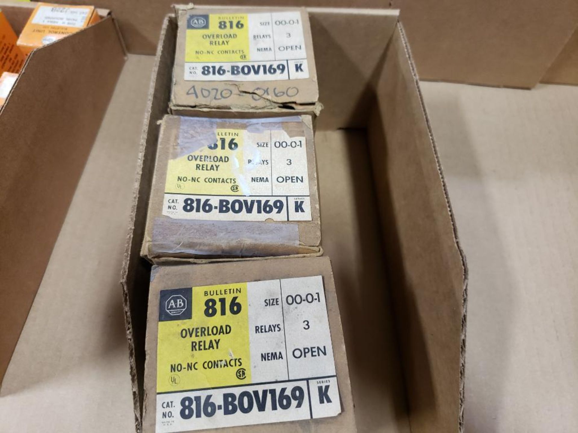Qty 3 - Allen Bradley 816-BOV169 overload relay. New in box. - Image 2 of 3