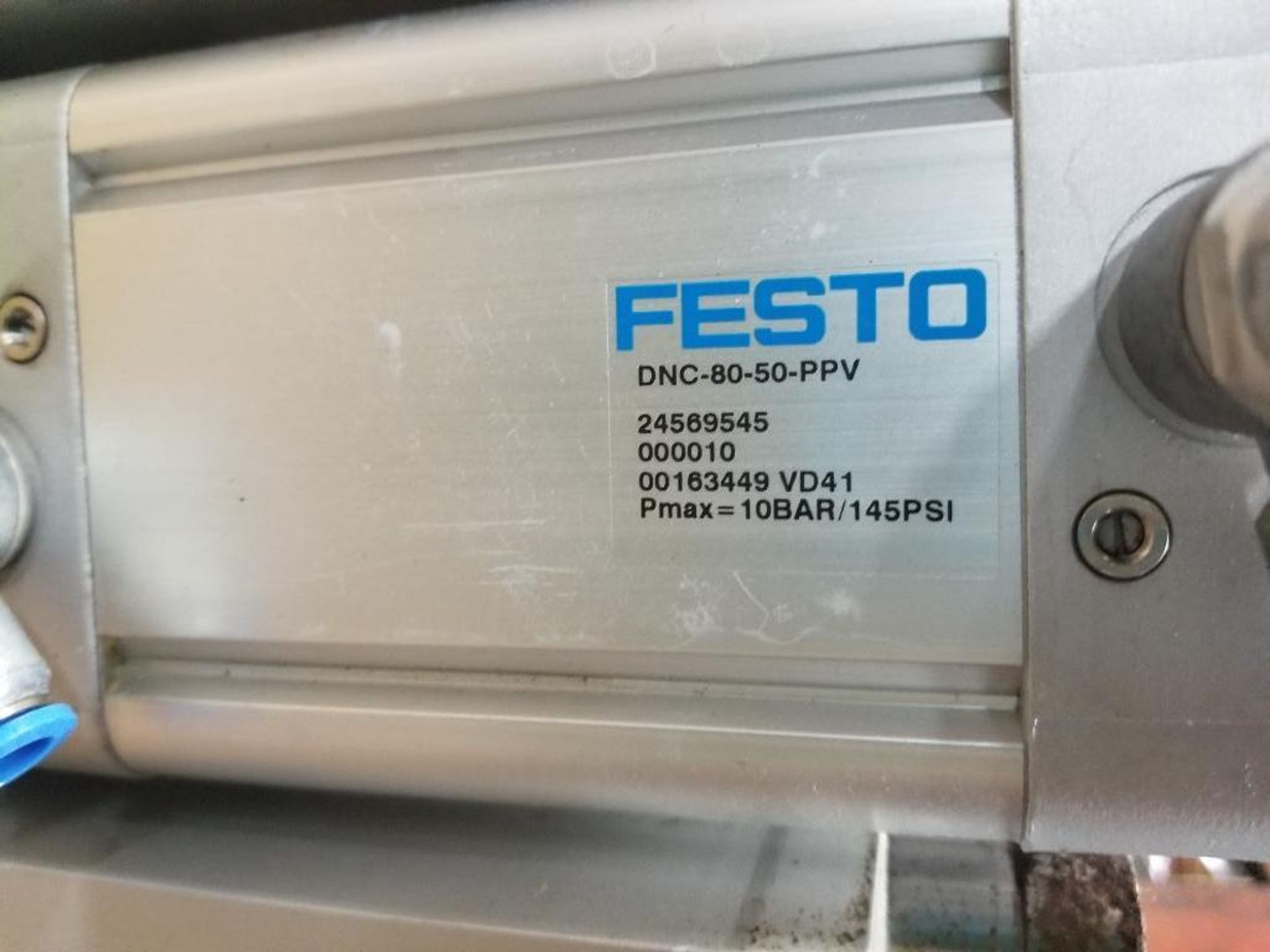 Festo pneumatic cylinder assembly. FENG-80-50-KF, DNC-80-50-PPV. - Image 5 of 7