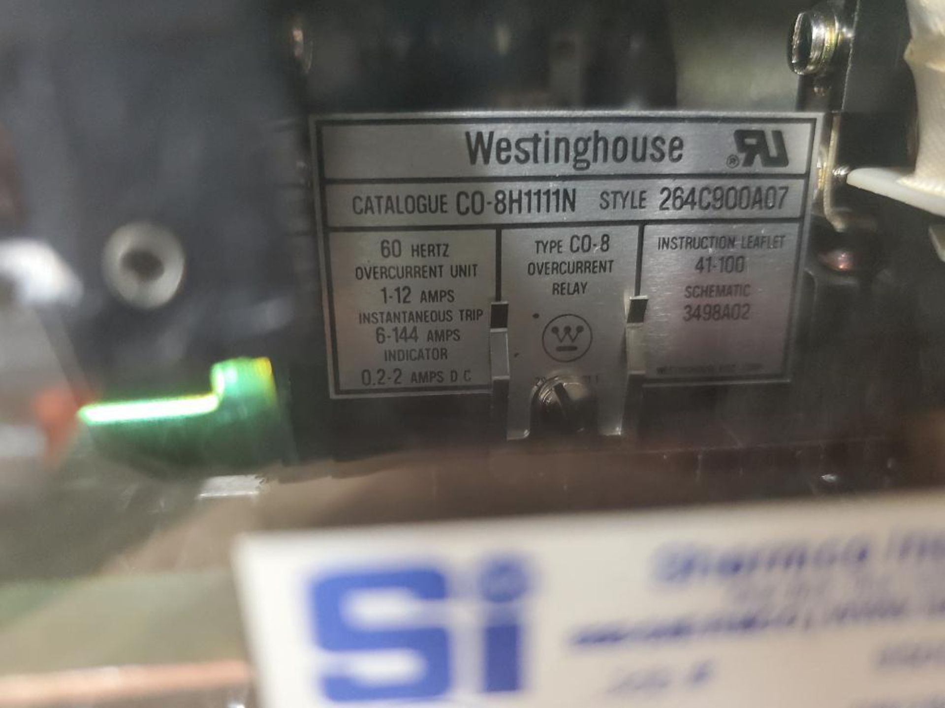 Qty 5 - Westinghouse C0-9H1111N overcurrent relay. - Image 3 of 12