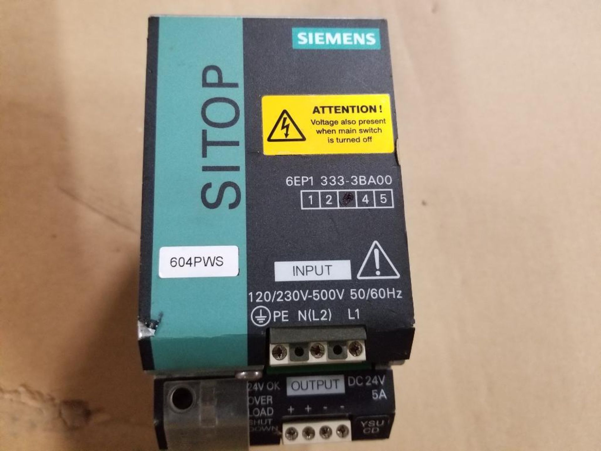 Qty 4 - Assorted electrical power supply. Allen Bradley, Siemens. - Image 7 of 11