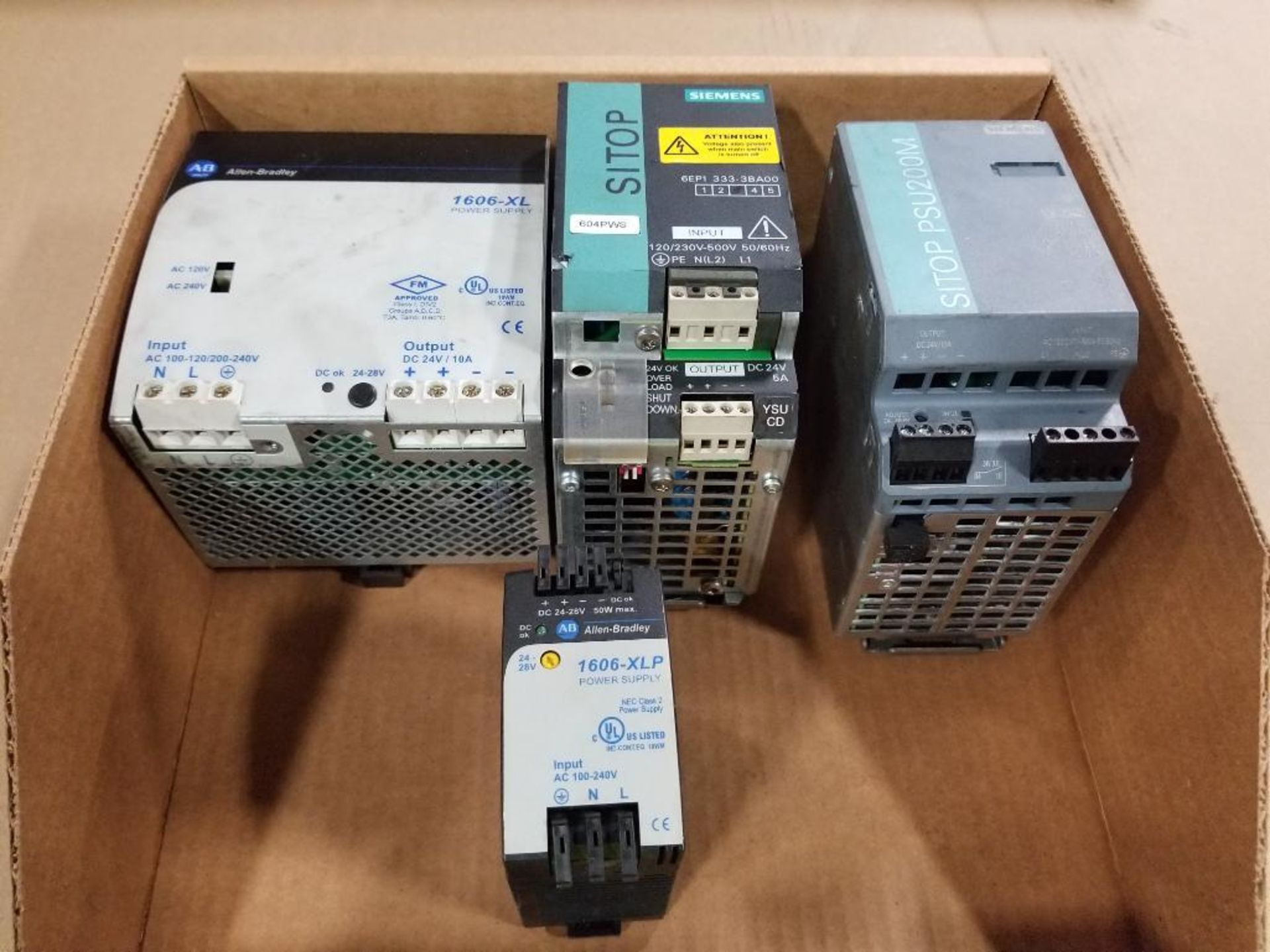 Qty 4 - Assorted electrical power supply. Allen Bradley, Siemens. - Image 2 of 11