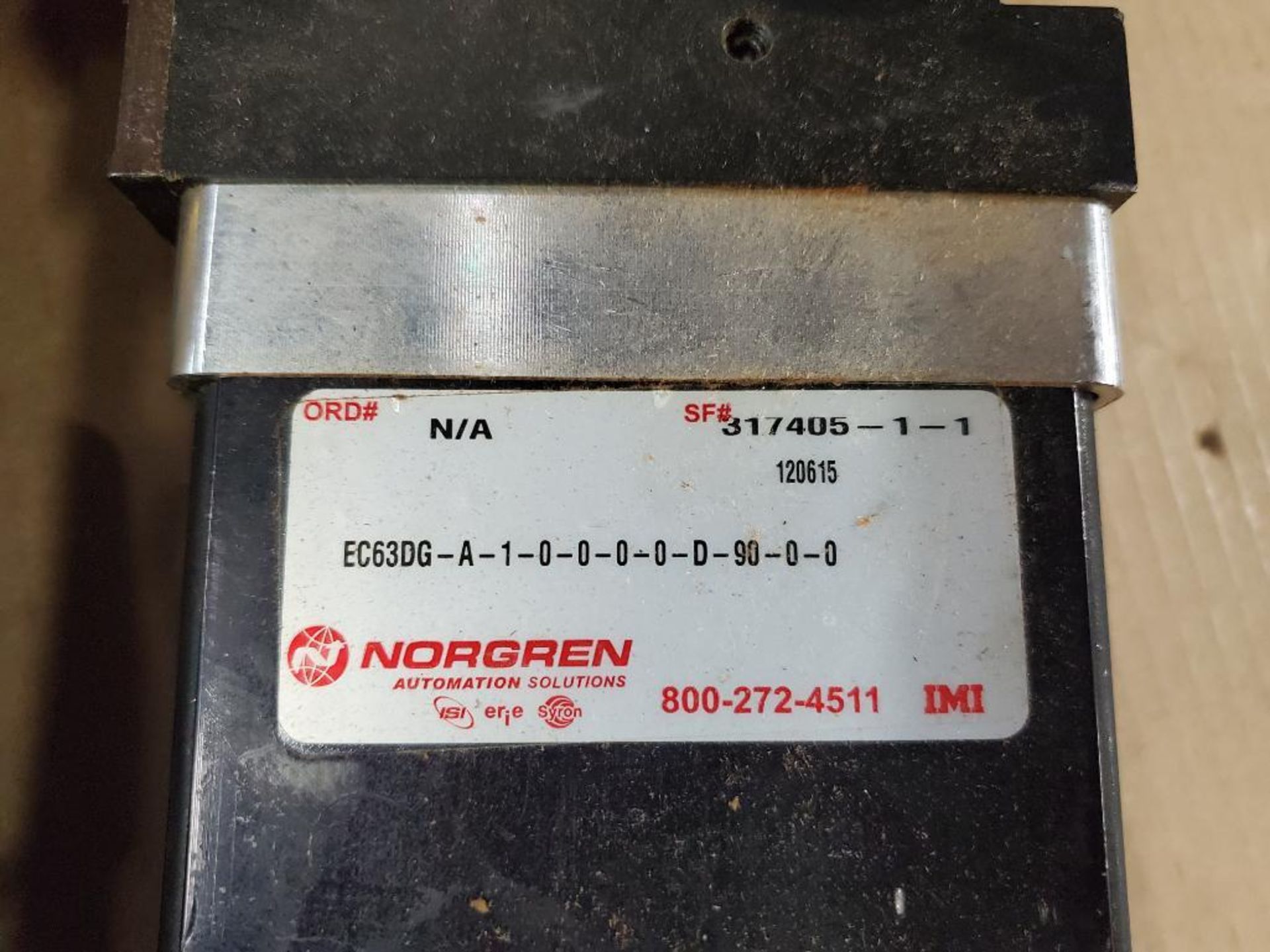 Qty 2 - Assorted Norgren power clamp. - Image 4 of 6