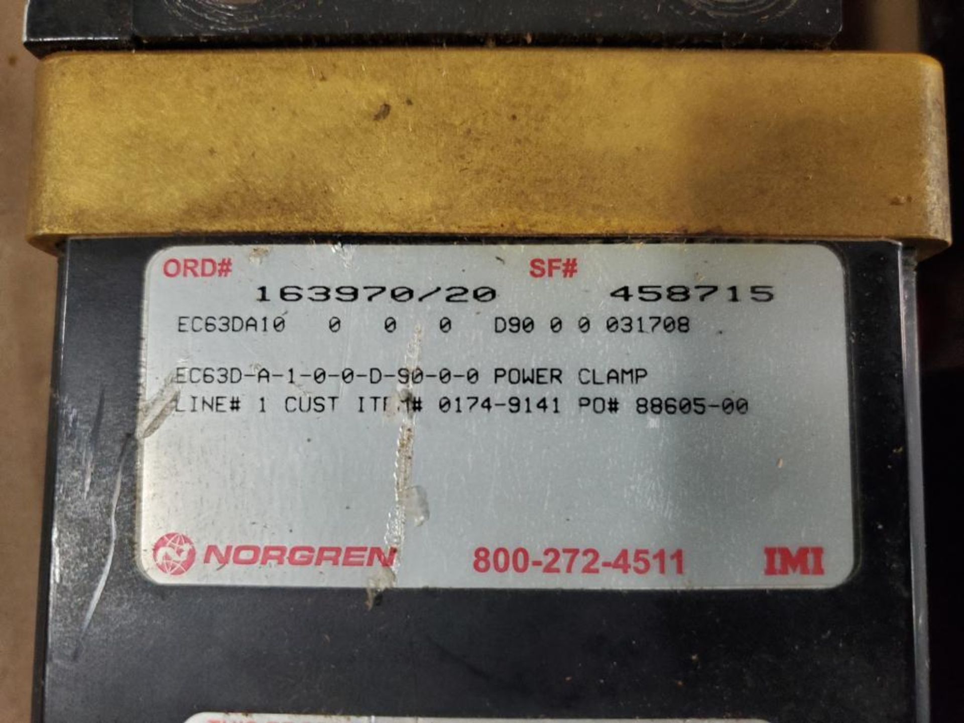 Qty 2 - Assorted Norgren power clamp. - Image 3 of 6