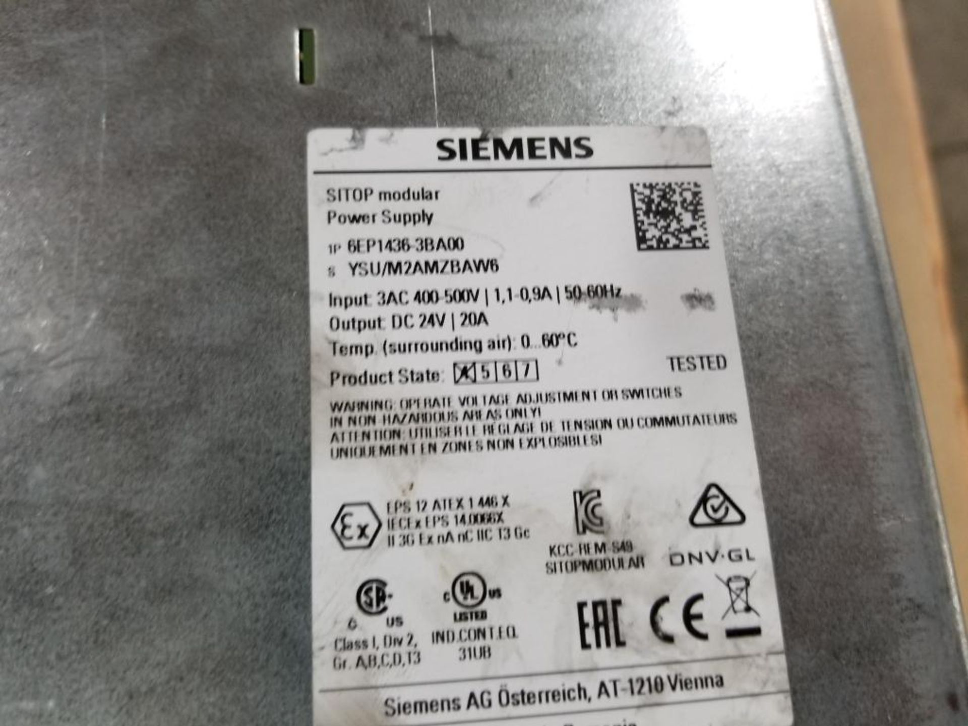 Qty 2 - Siemens SITOP power supply. 6EP1 436-3BA00. - Image 7 of 7