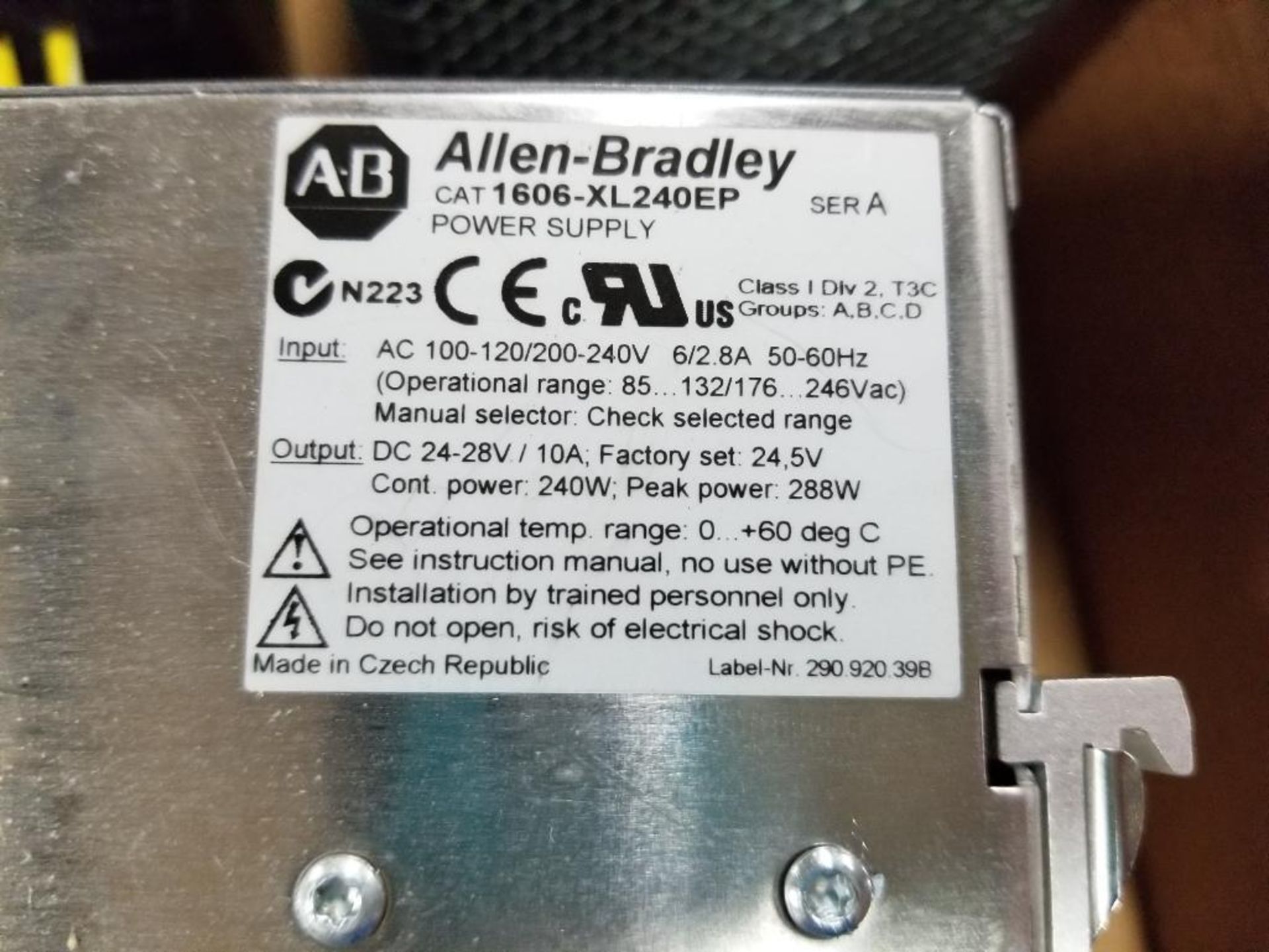 Assorted electrical power supply module. Allen Bradley. - Image 3 of 8