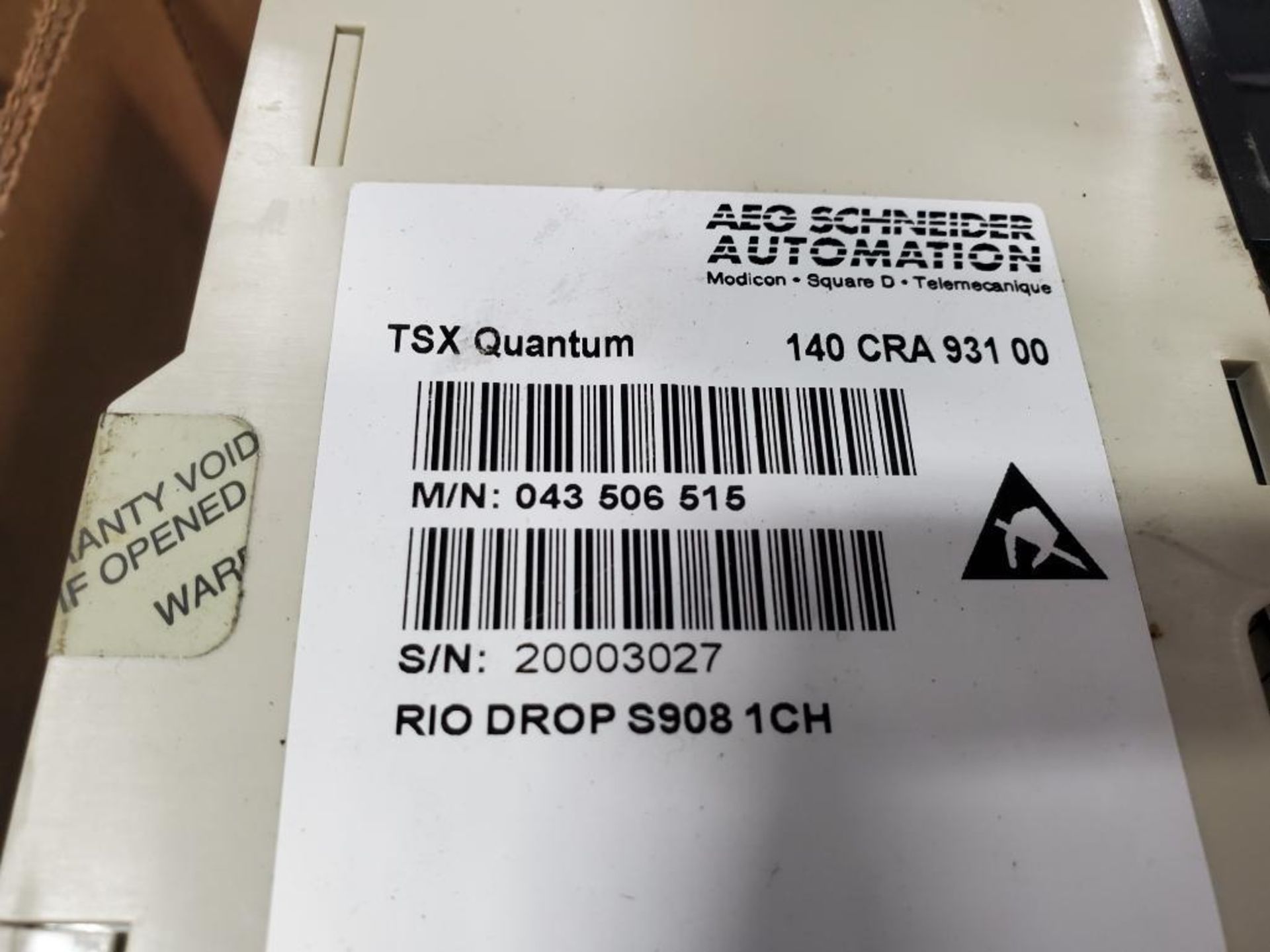 Qty 2 - AEG Schneider Automation CRA93100 RIO DROP module. TSX Quantum 140CRA93100. - Image 4 of 4