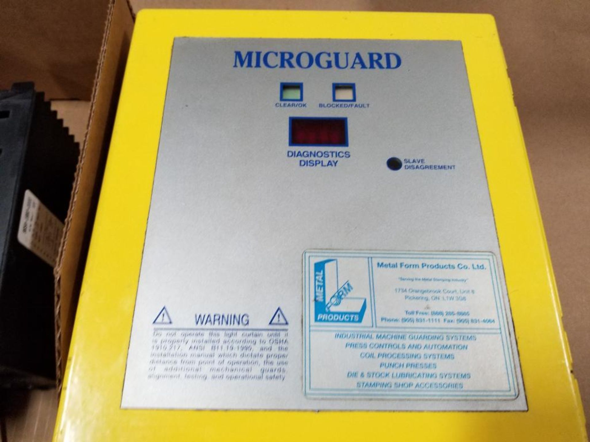 Assorted electrical meter, temp control, light curtain control. Microguard, Watlow, Red Lion. - Image 7 of 10