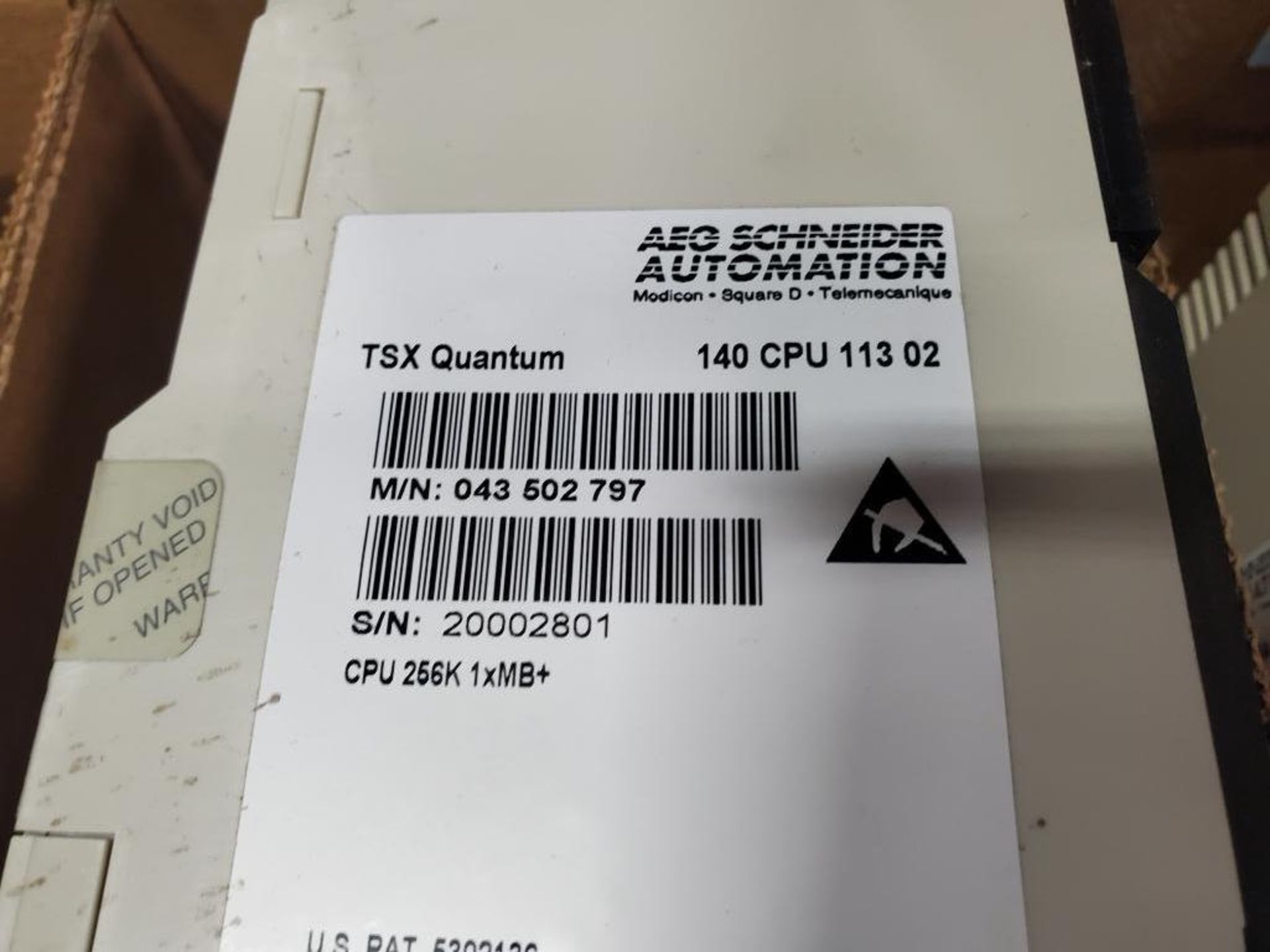 Qty 2 - AEG Schneider Automation CPU11302 controller module. TSX Quantum 140CPU11302. - Image 4 of 4