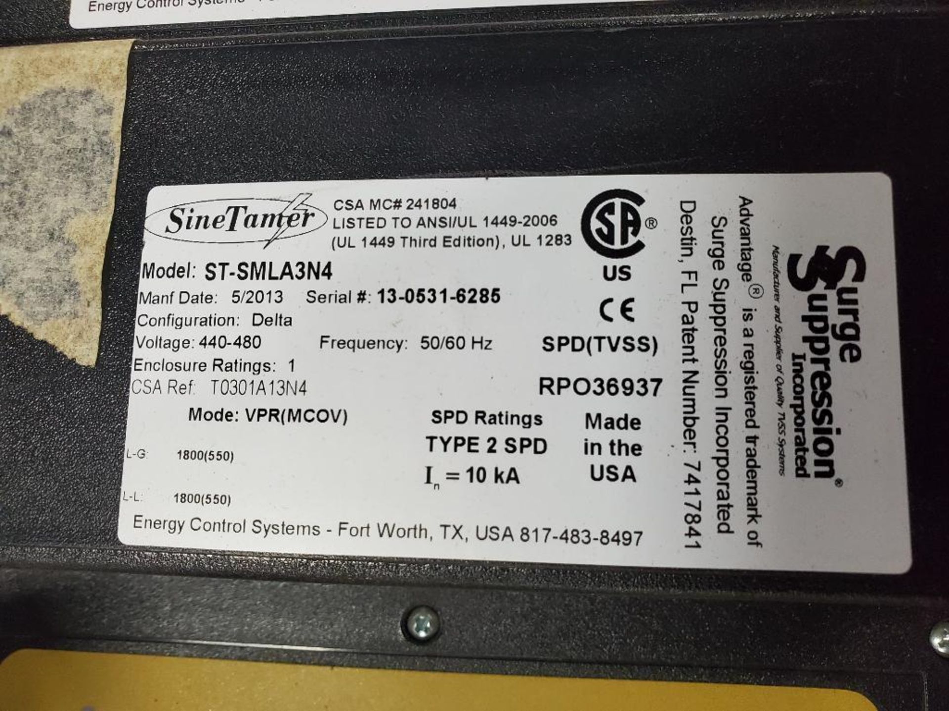 Qty 3 - ECS Energy Control Systems Sine Tamer ST-SMLA3N4. - Image 3 of 3