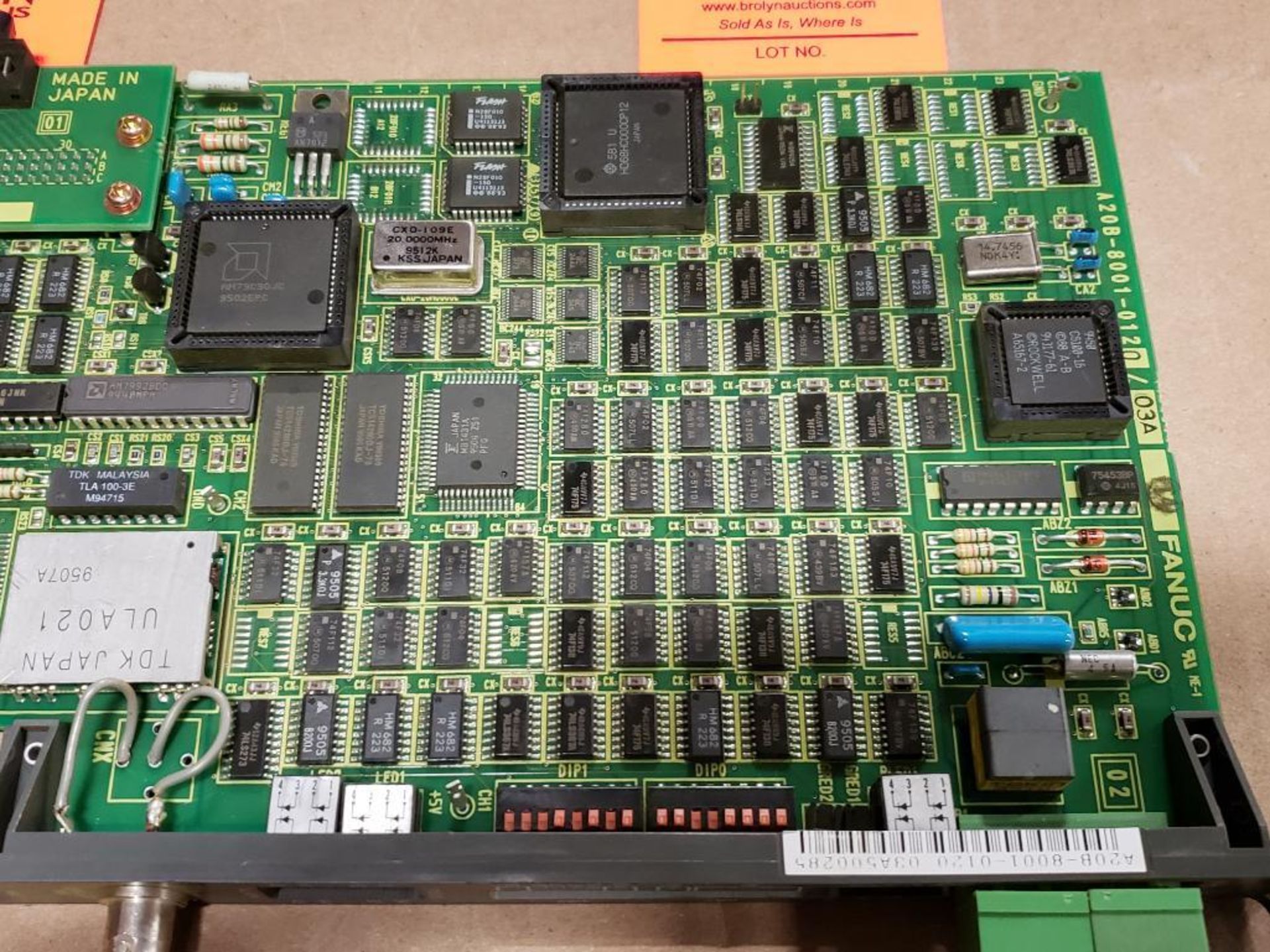 Fanuc control board. Part number A20B-8001-0120/03A. - Image 5 of 8