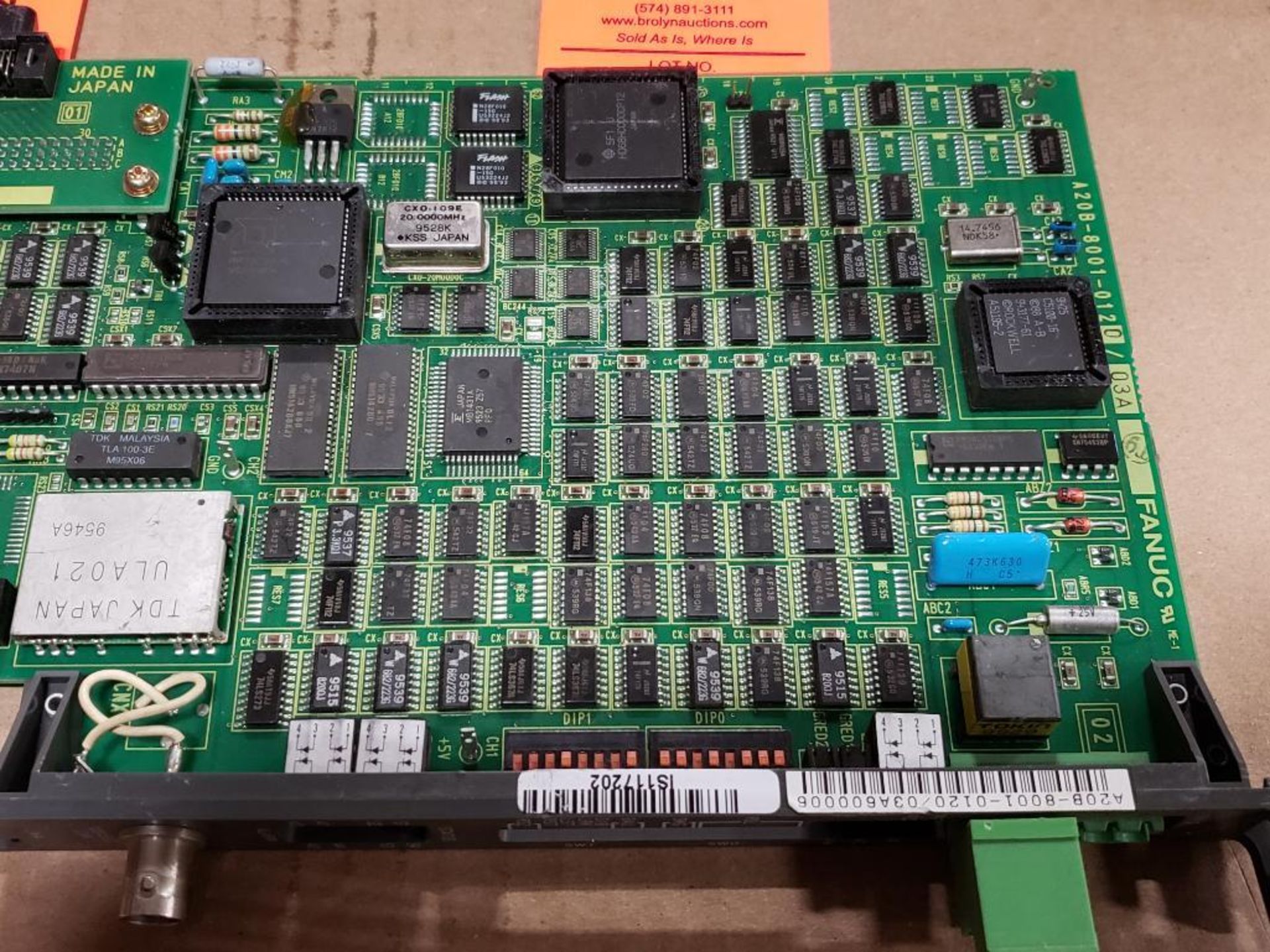 Fanuc control board. Part number A20B-8001-0120/03A. - Image 5 of 8