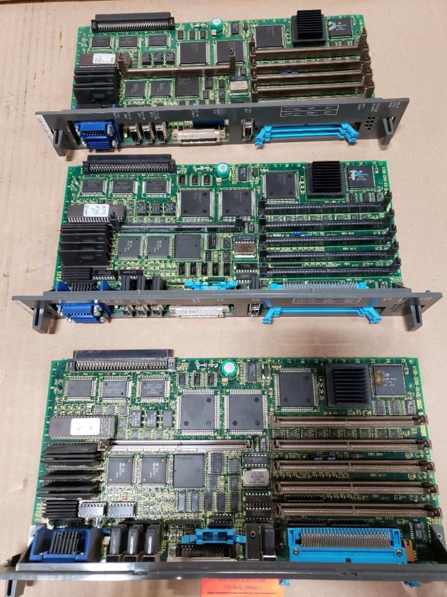 Qty 3 - Fanuc control boards. Part number A16B-3200-0040/05D. - Image 9 of 9