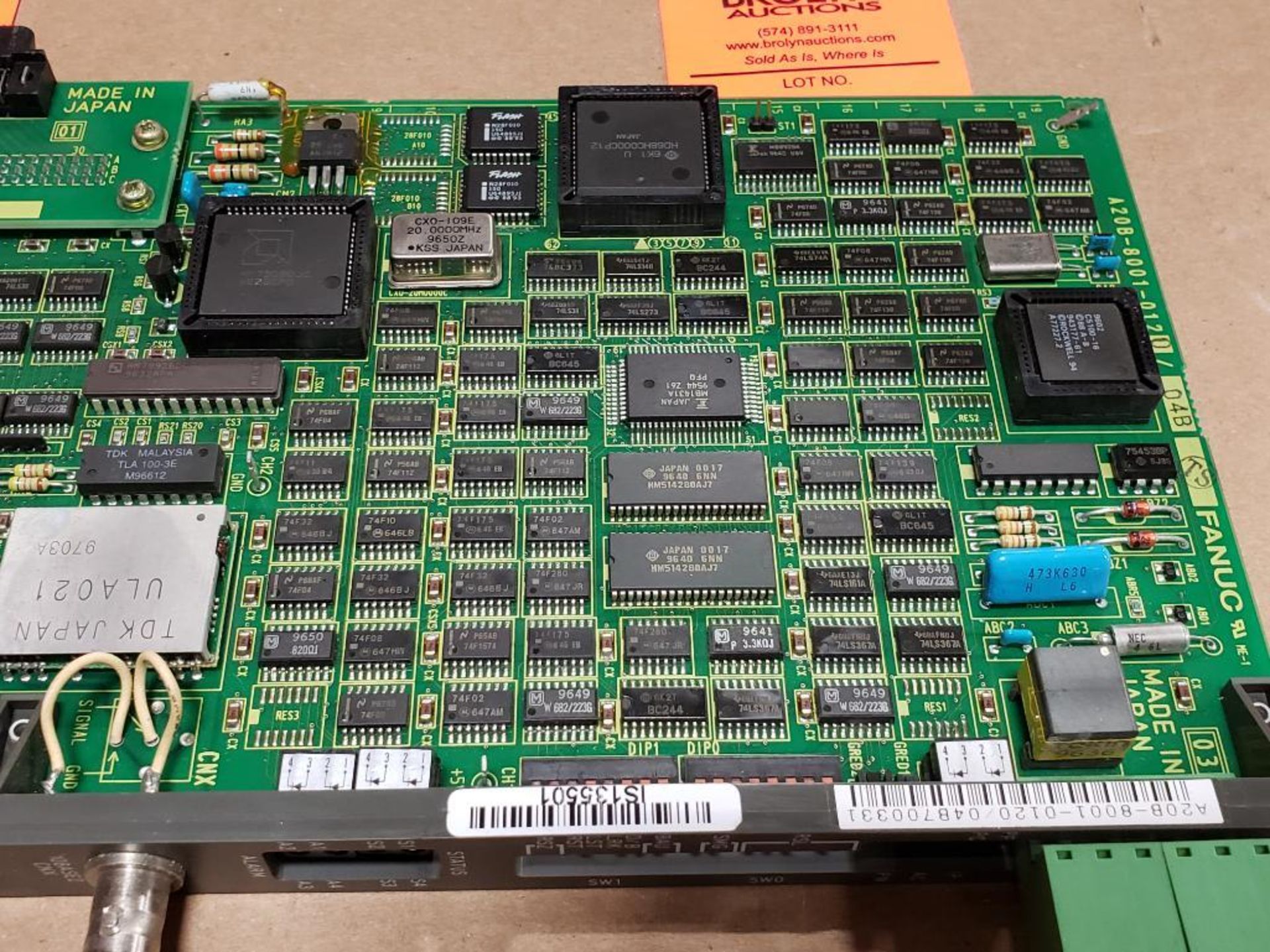 Fanuc control board. Part number A20B-8001-0120/04B. - Image 5 of 8